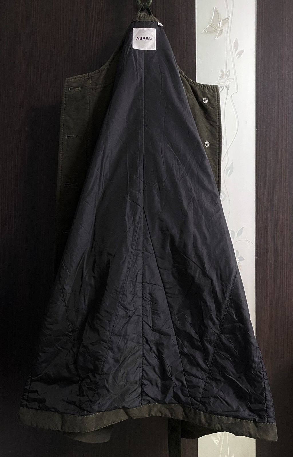 Aspesi Alberto Aspesi Thermore Insulated Khaki Green Trench Coat Size M / US 6-8 / IT 42-44 - 4 Thumbnail