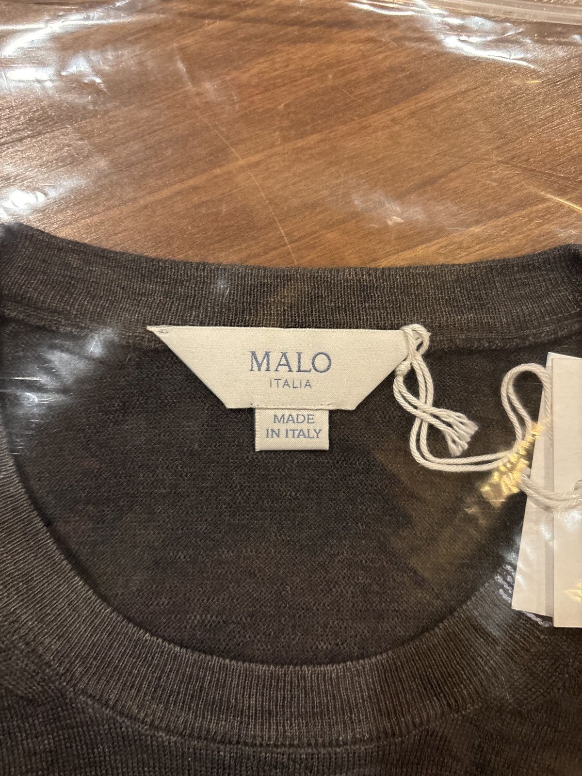 Malo Malo Italia Black Crewneck Sweater – Size 50 (NWT) Size US M / EU 48-50 / 2 - 5 Thumbnail