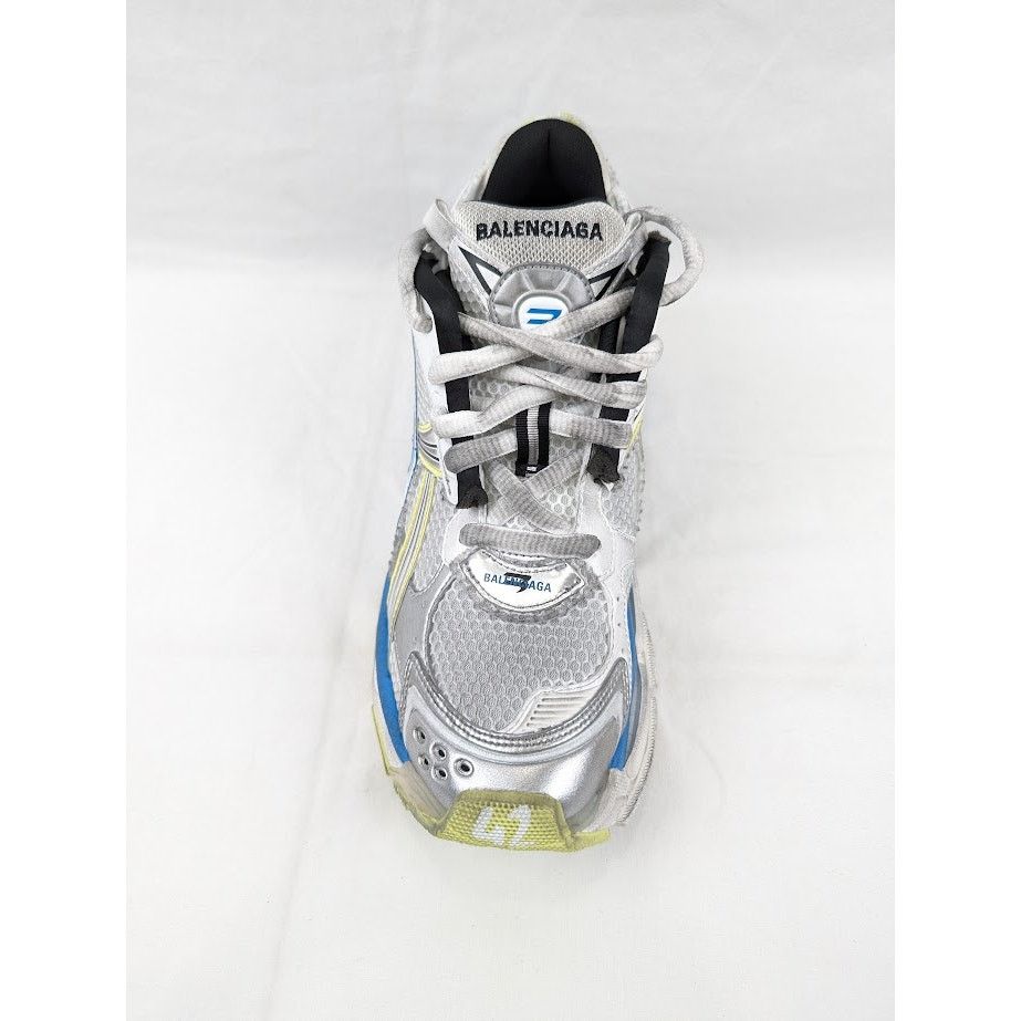 Balenciaga o1rshd1 Rubber Runner in White/Yellow/Blue Size US 9 / EU 42 - 6 Thumbnail