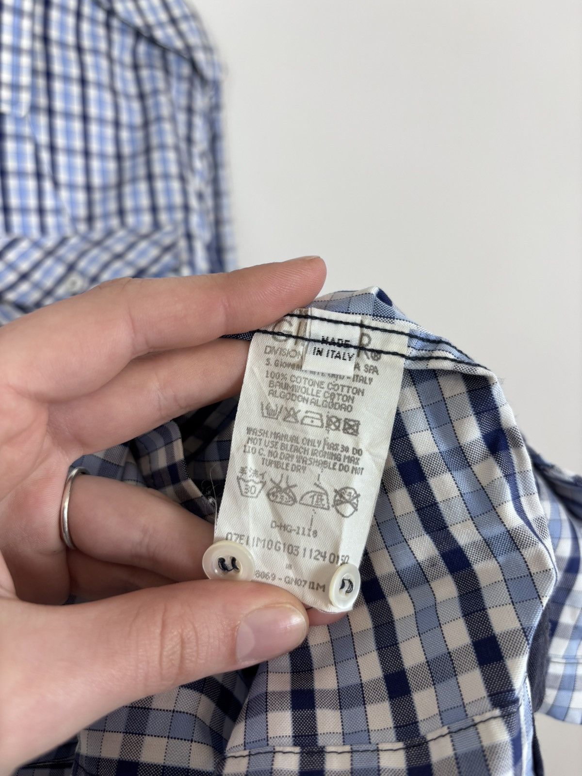 Iceberg Iceberg Vintage Men’s Gingham Check Long Sleeve Shirt Size US L / EU 52-54 / 3 - 18 Thumbnail