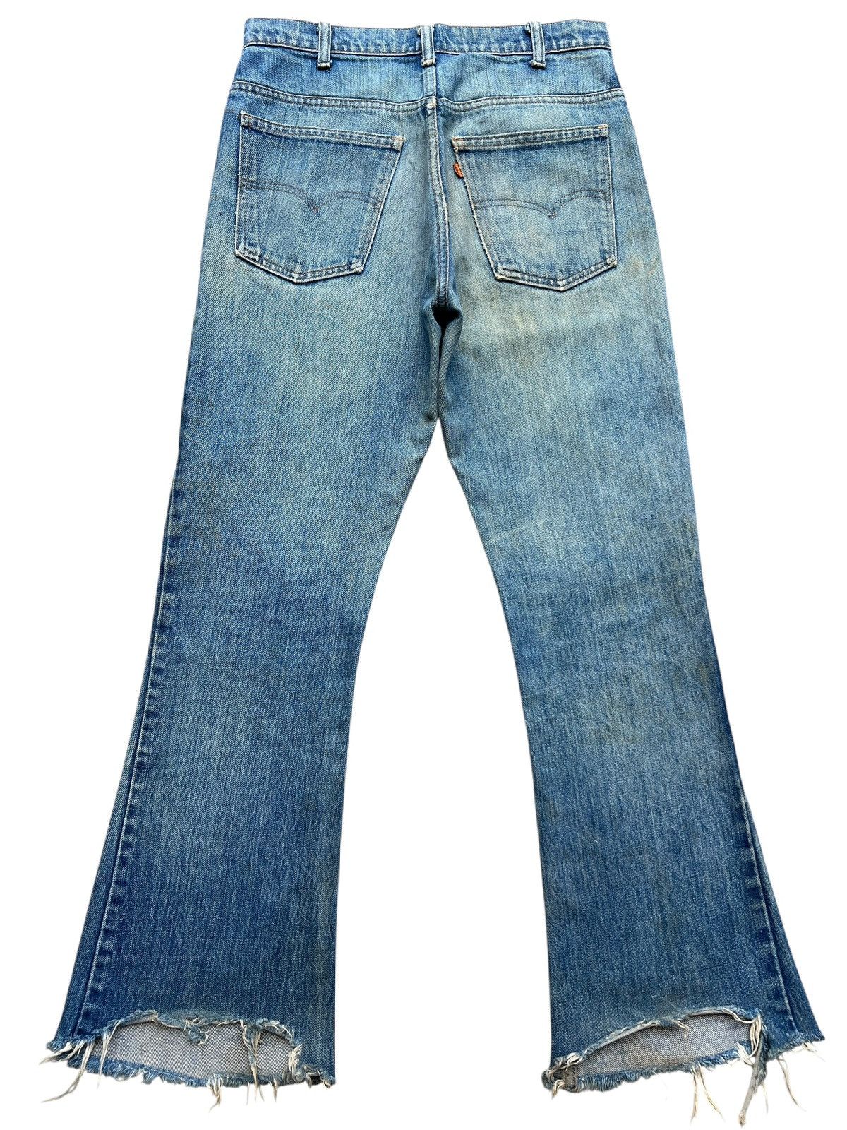 Levi's Vintage 70s Levi’s 646 Orange Bootcut Distressed Denim Jeans Size US 32 / EU 48 - 3 Thumbnail