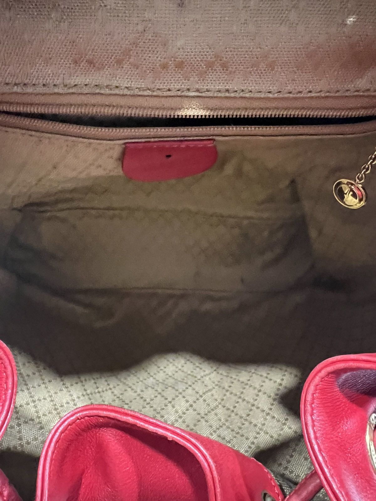 Gucci Vintage Gucci Red Bamboo Backpack – Y2K Tom Ford Era Size ONE SIZE - 8 Thumbnail