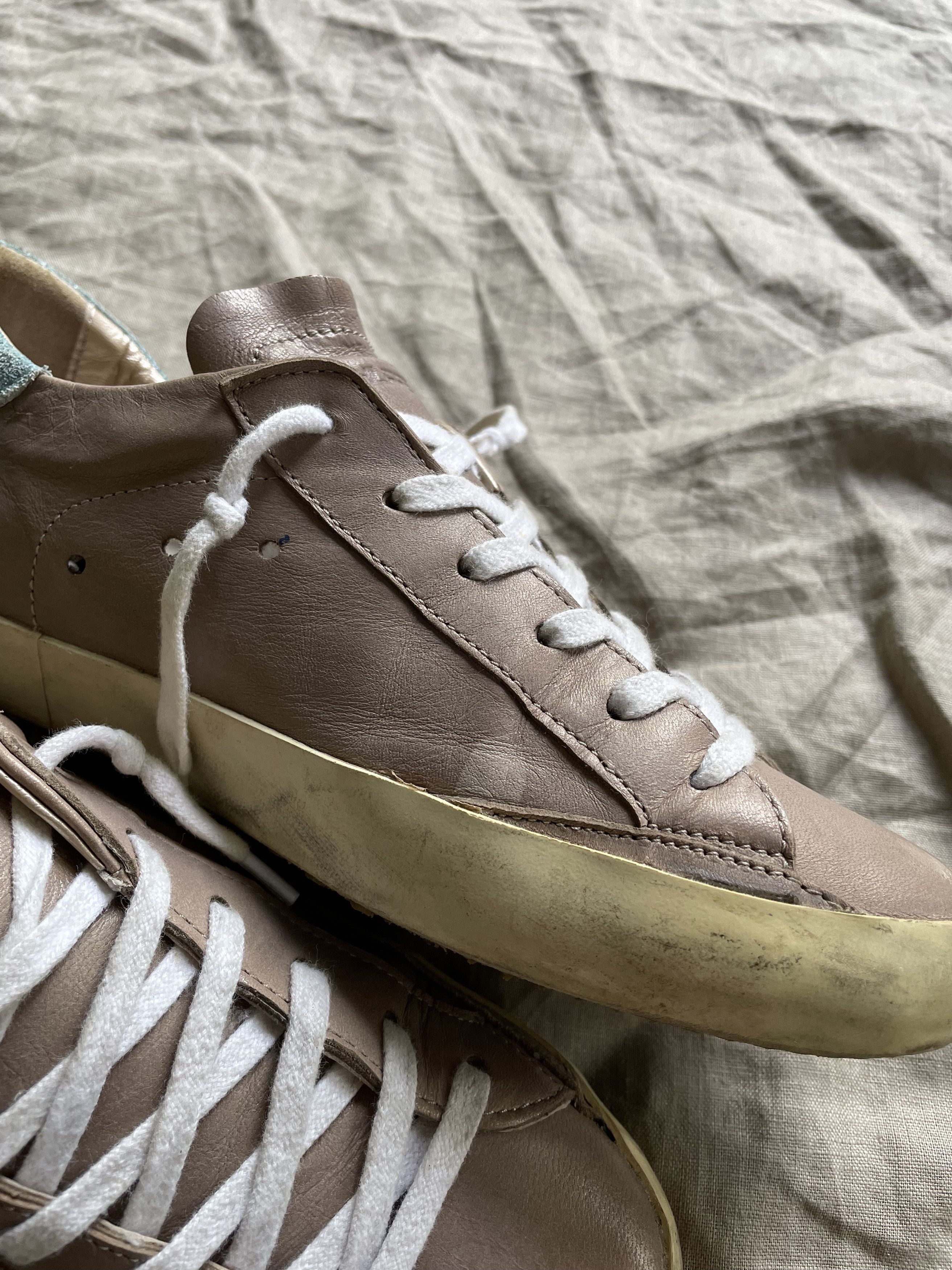 Philippe Model Philippe Model Golden Goose Style Leather Sneakers 7831AC Size US 7 / IT 37 - 7 Thumbnail