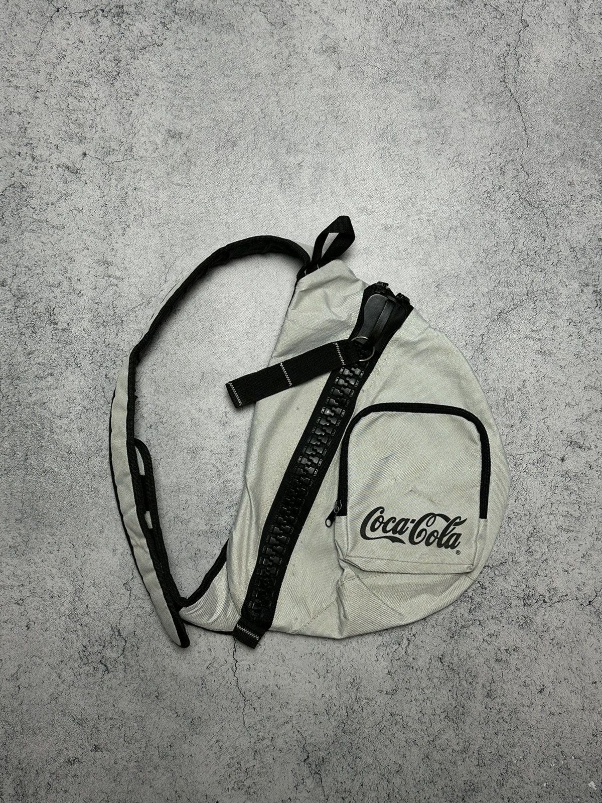 Vintage Coca Cola Gorpcore Sling Crossbody Bag Coke in Black, Men's