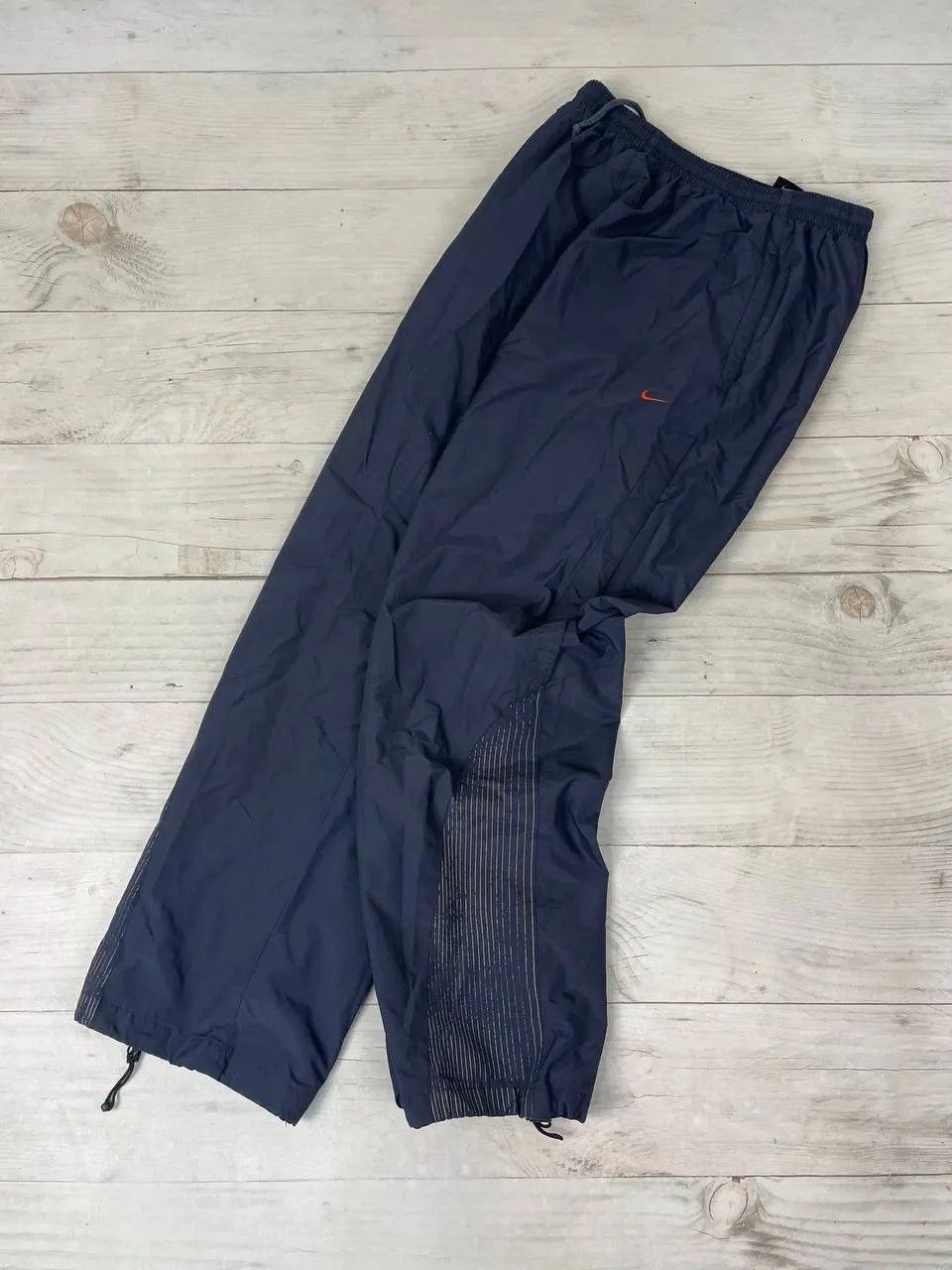 Nike Vintage Nike Track Pants 00s Nylon Swoosh Y2K Baggy Joggers Size US 36 / EU 52 - 1 Thumbnail