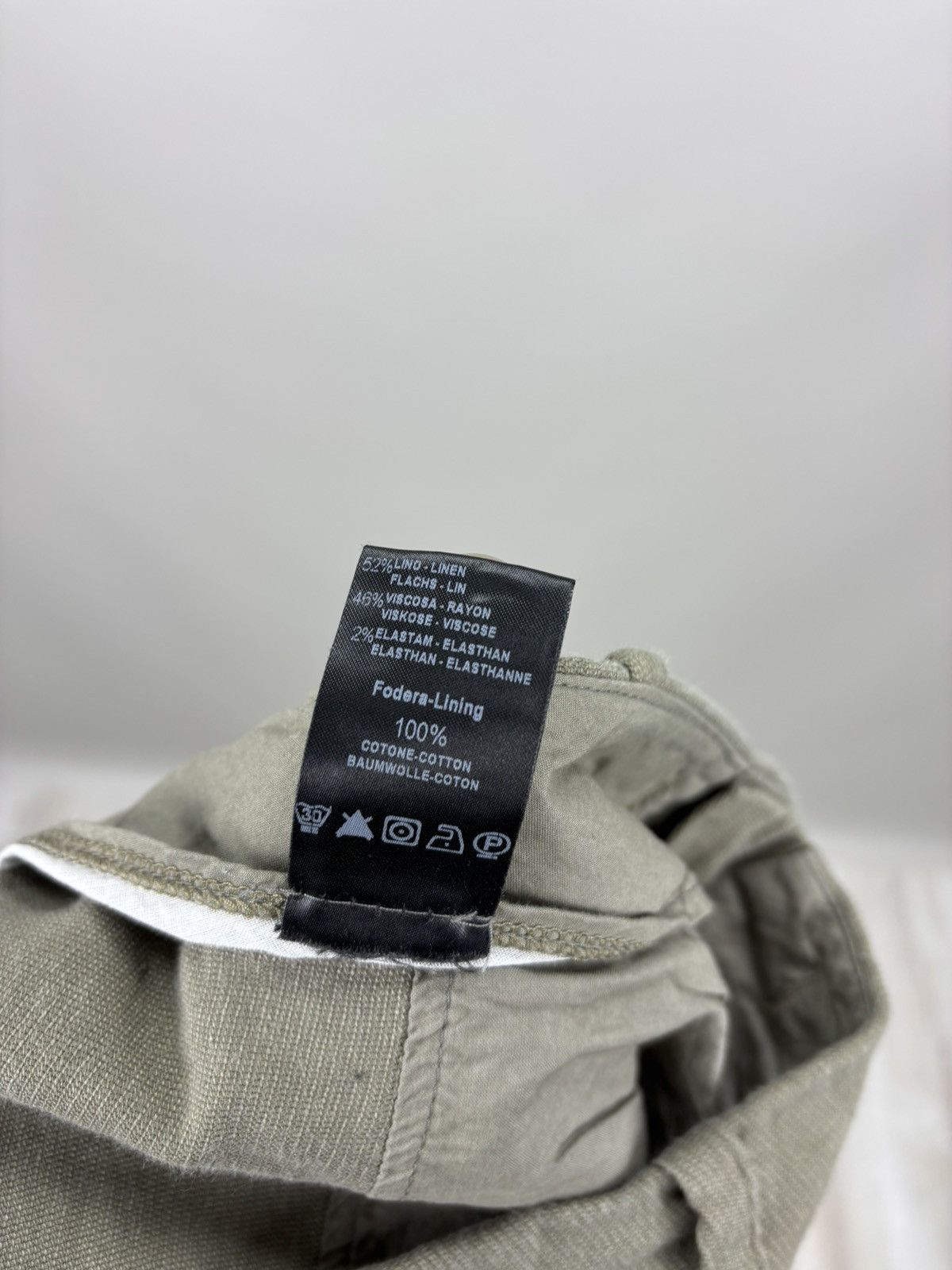 Transit Uomo Mens linen pants Transit Uomo Size L Color Gray Size US 34 / EU 50 - 9 Thumbnail
