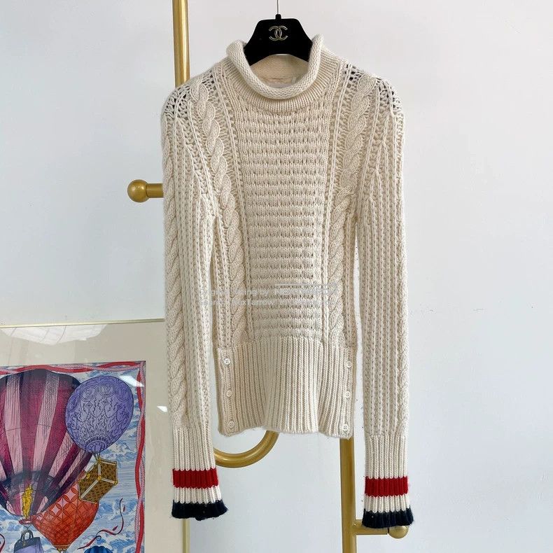 Thom Browne Thom Browne White Sweater Size 38 3 Size S / US 4 / IT 40 - 1 Thumbnail
