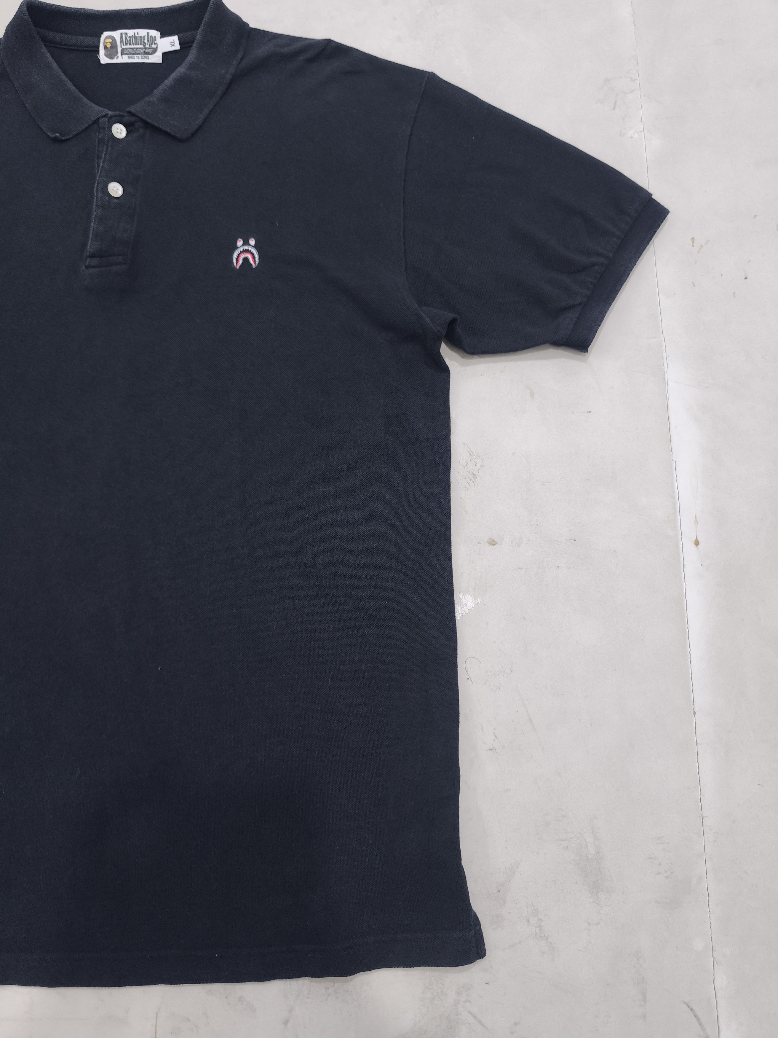 Bape Bape 1 point Shark Logo Polo Shirt Size US XL / EU 56 / 4 - 3 Thumbnail