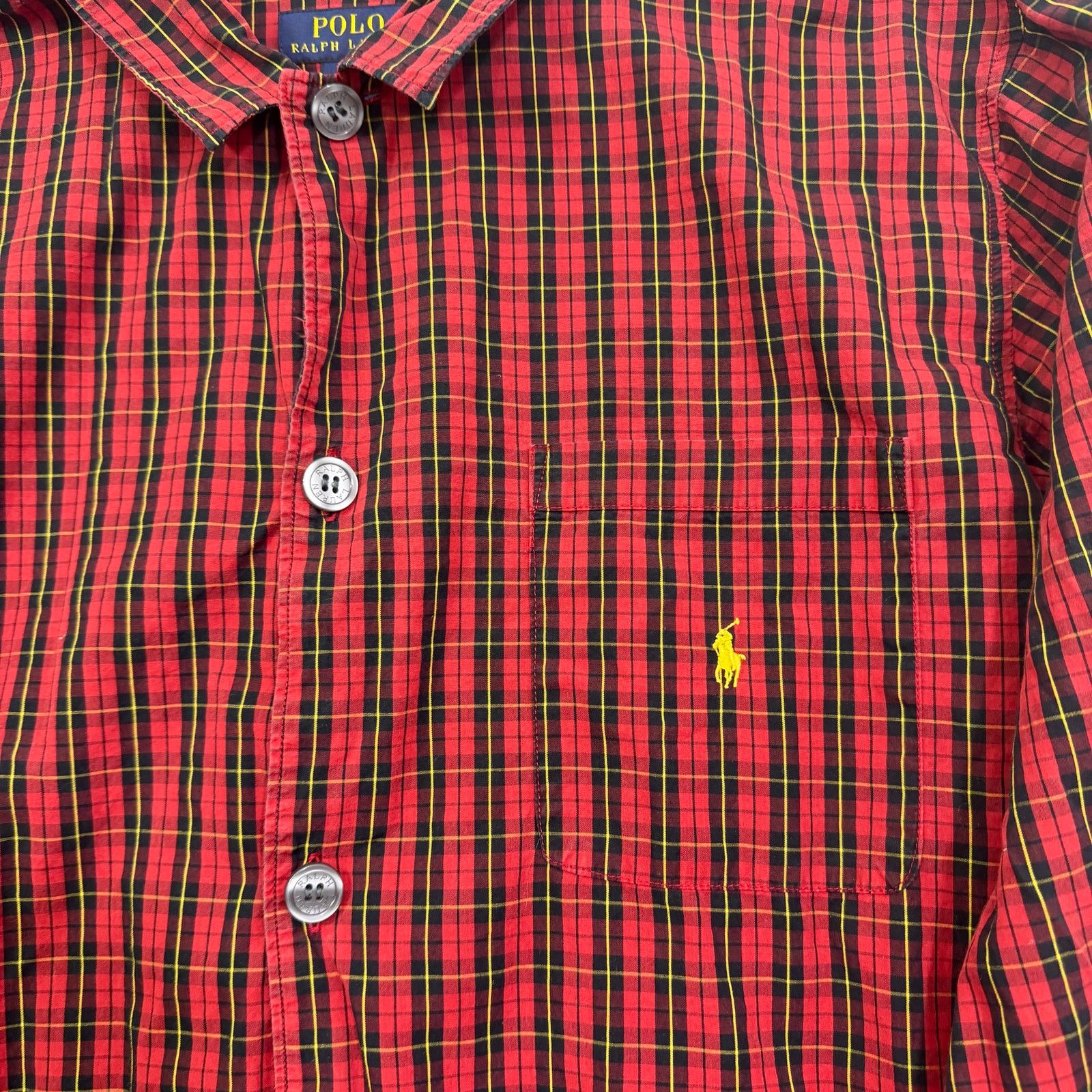 Polo Ralph Lauren Polo Ralph Lauren Sleepwear Button Shirt Men's Medium Red Size US M / EU 48-50 / 2 - 3 Thumbnail