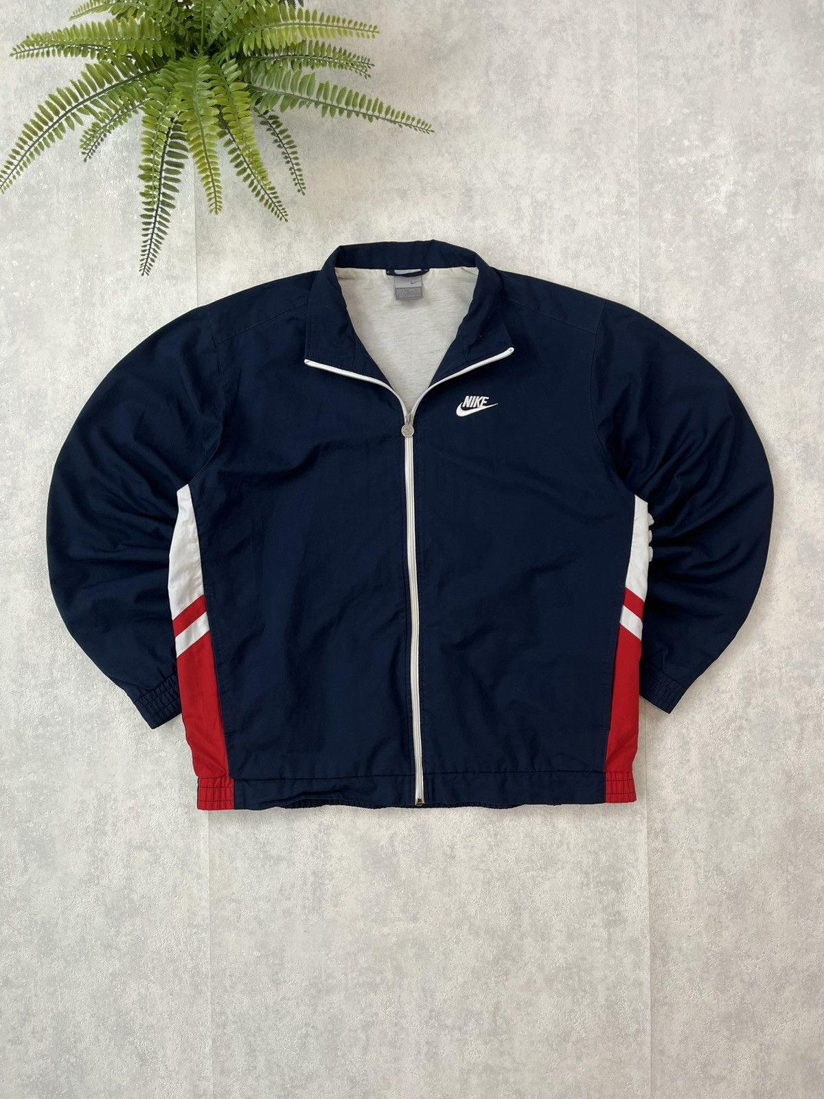 Nike × Vintage 90s Nike Double Logo Vintage Y2K Windbreaker Retro Jacket Size US M / EU 48-50 / 2 - 1 Thumbnail
