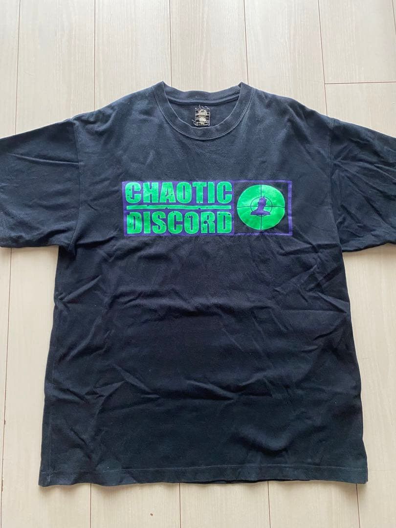 トップス UNDERCOVER 01SS CHAOTIC DISCORD S/S Tee Buy Undercover 'Chaotic Discord' Lightning Bolt T-Shirt Online at