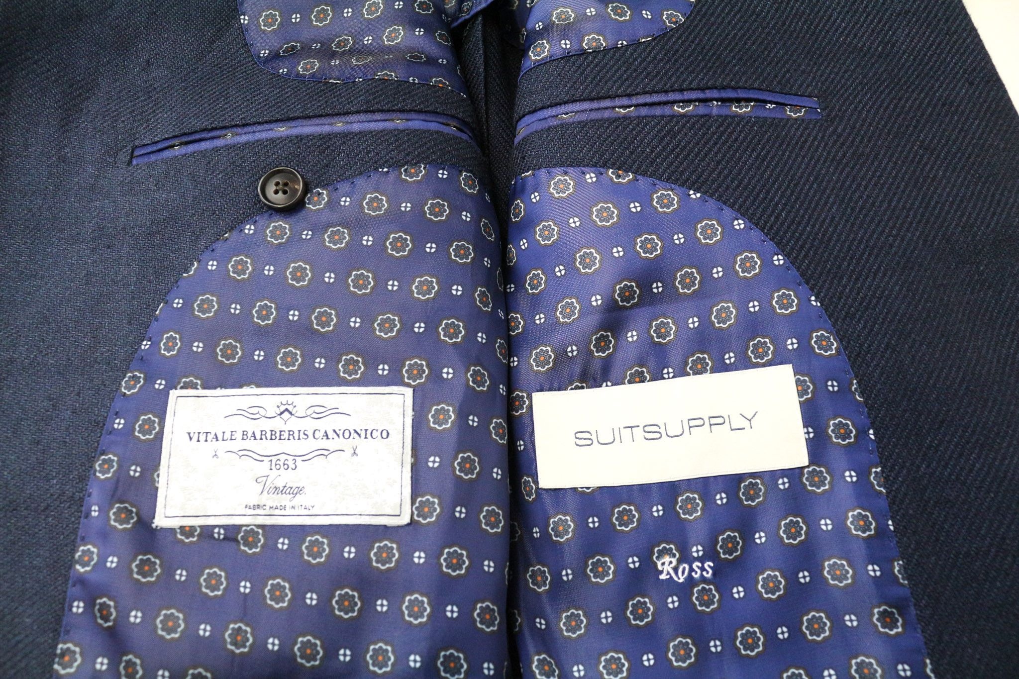 Suitsupply LA SPALLA UK44R Blue Linen Silk Blazer 75878 Size 44R - 5 Thumbnail