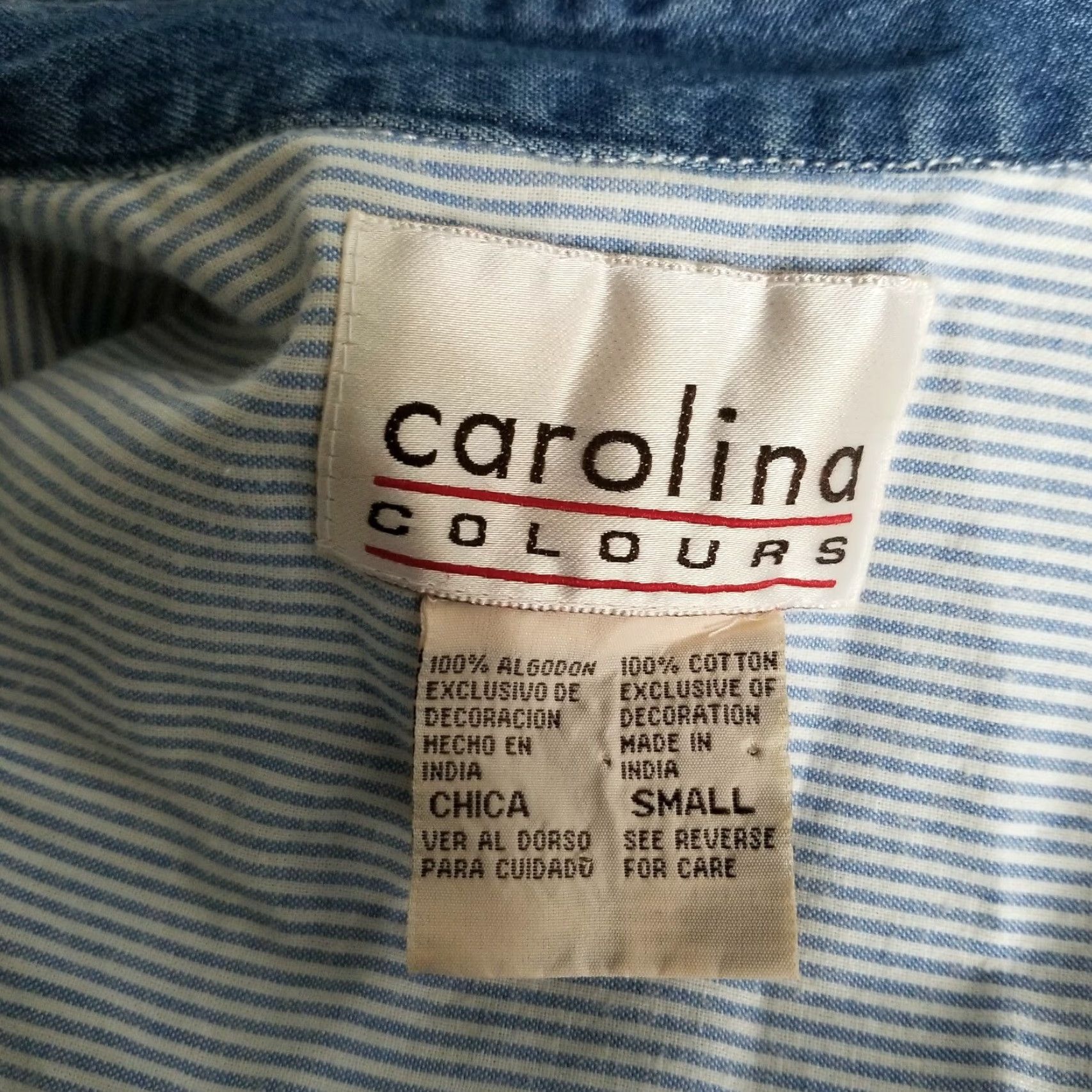 Vintage VINTAGE Carolina Colours EMBROIDERED Denim Shirt Women S Scarecrow Fall Jean Button-Down Shirt Clothing Size S / US 4 / IT 40 - 8 Thumbnail