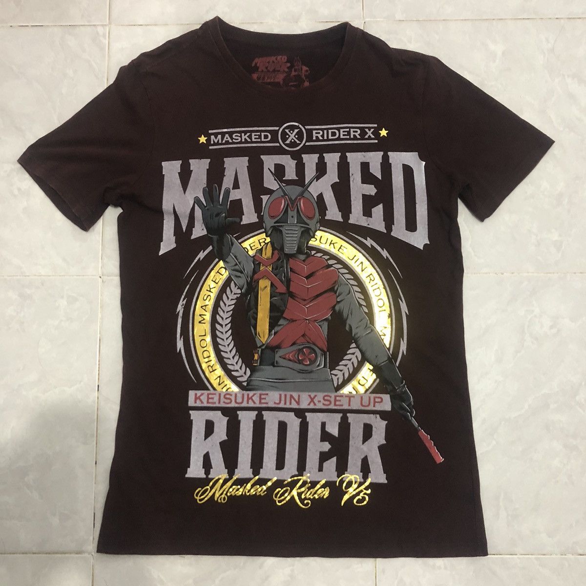Anime × Vintage Vintage anime masked rider x t shirt Size US L / EU 52-54 / 3 - 1 Thumbnail