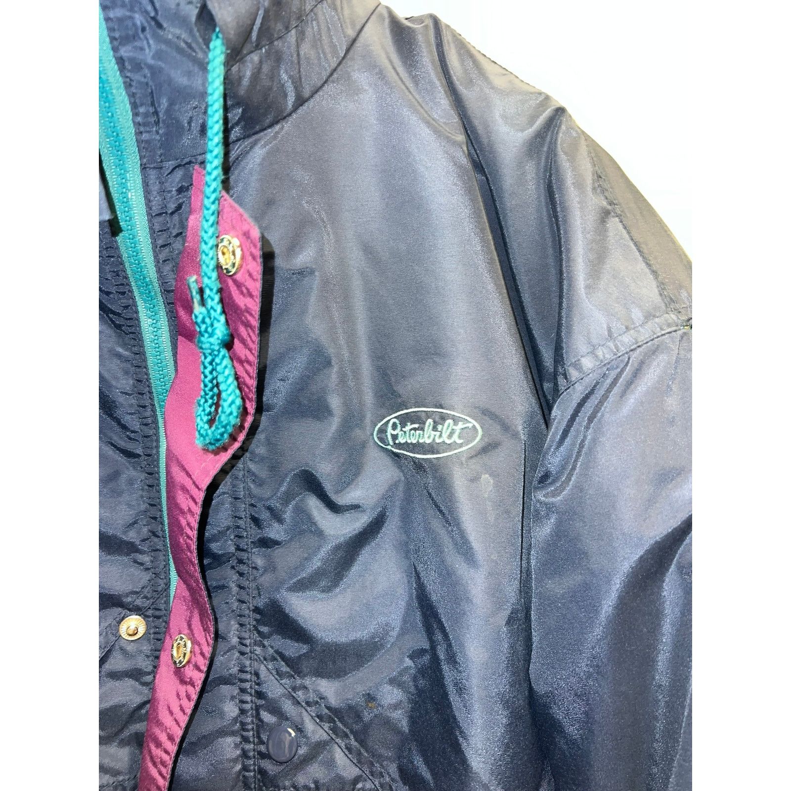 Vintage Vintage Peterbilt Jacket Turning Point Full Zip VTG Large Size US L / EU 52-54 / 3 - 3 Thumbnail
