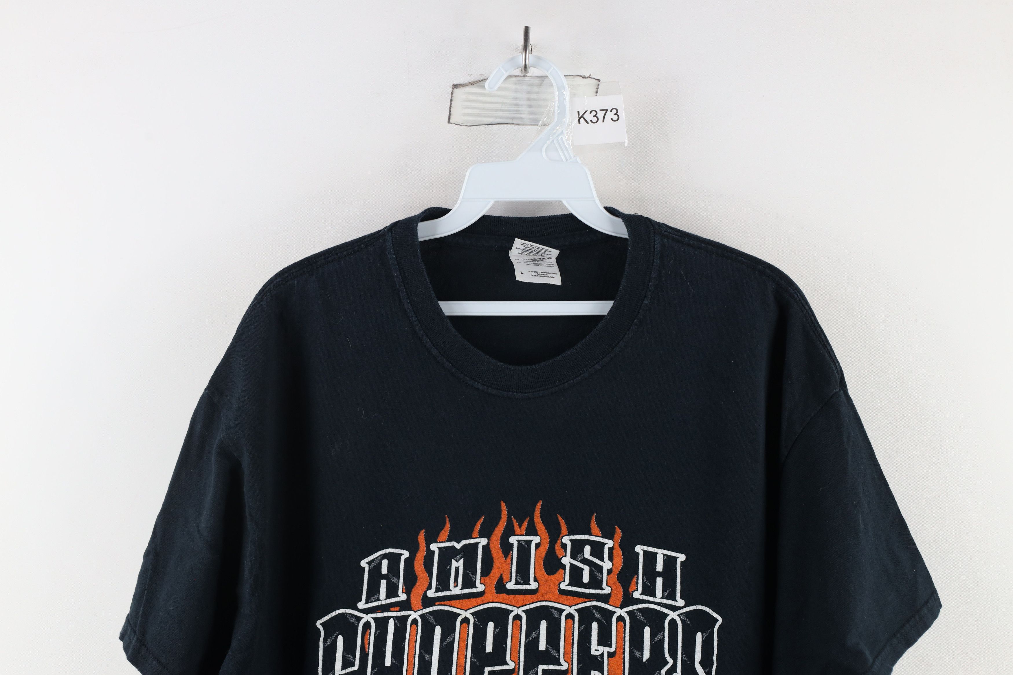 Vintage Vintage Streetwear Flames Amish Choppers Motorcycle T-Shirt Size US L / EU 52-54 / 3 - 2 Thumbnail