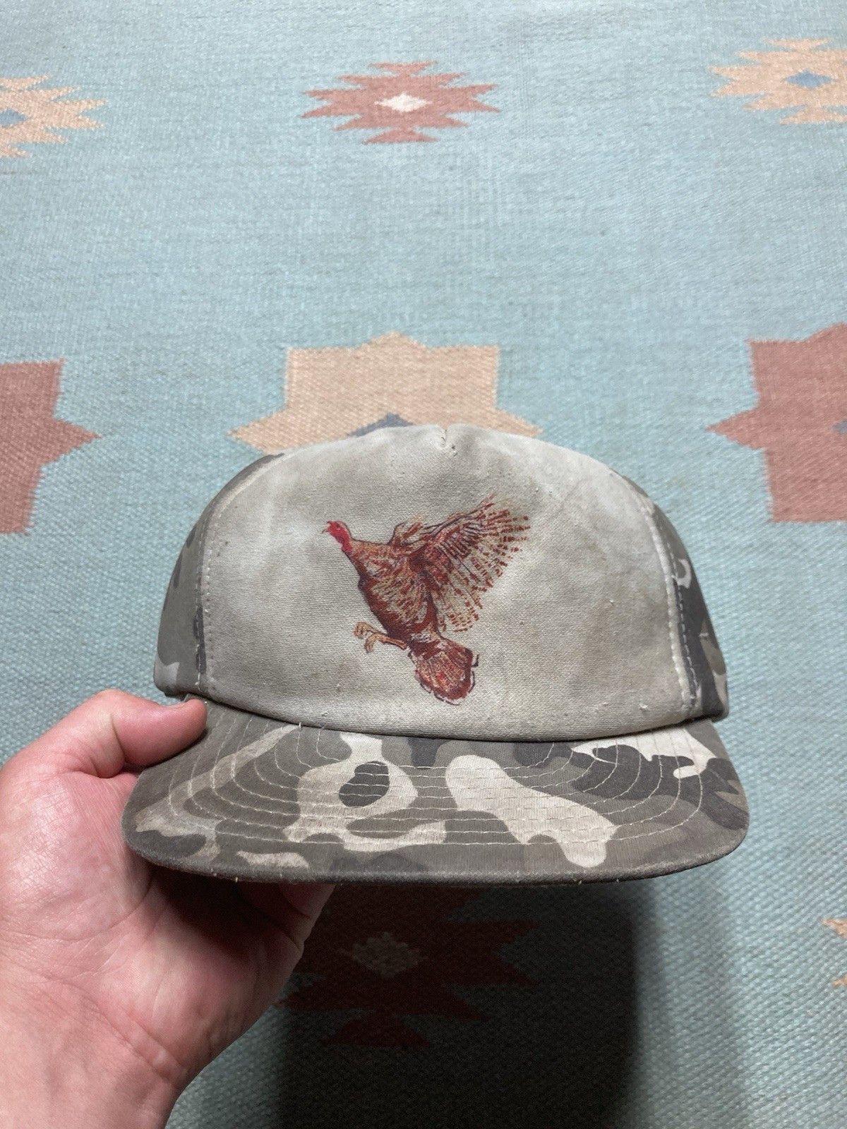 Vintage Vintage SnapBack hat camo pheasant bird hunting camouflage Size ONE SIZE - 2 Thumbnail