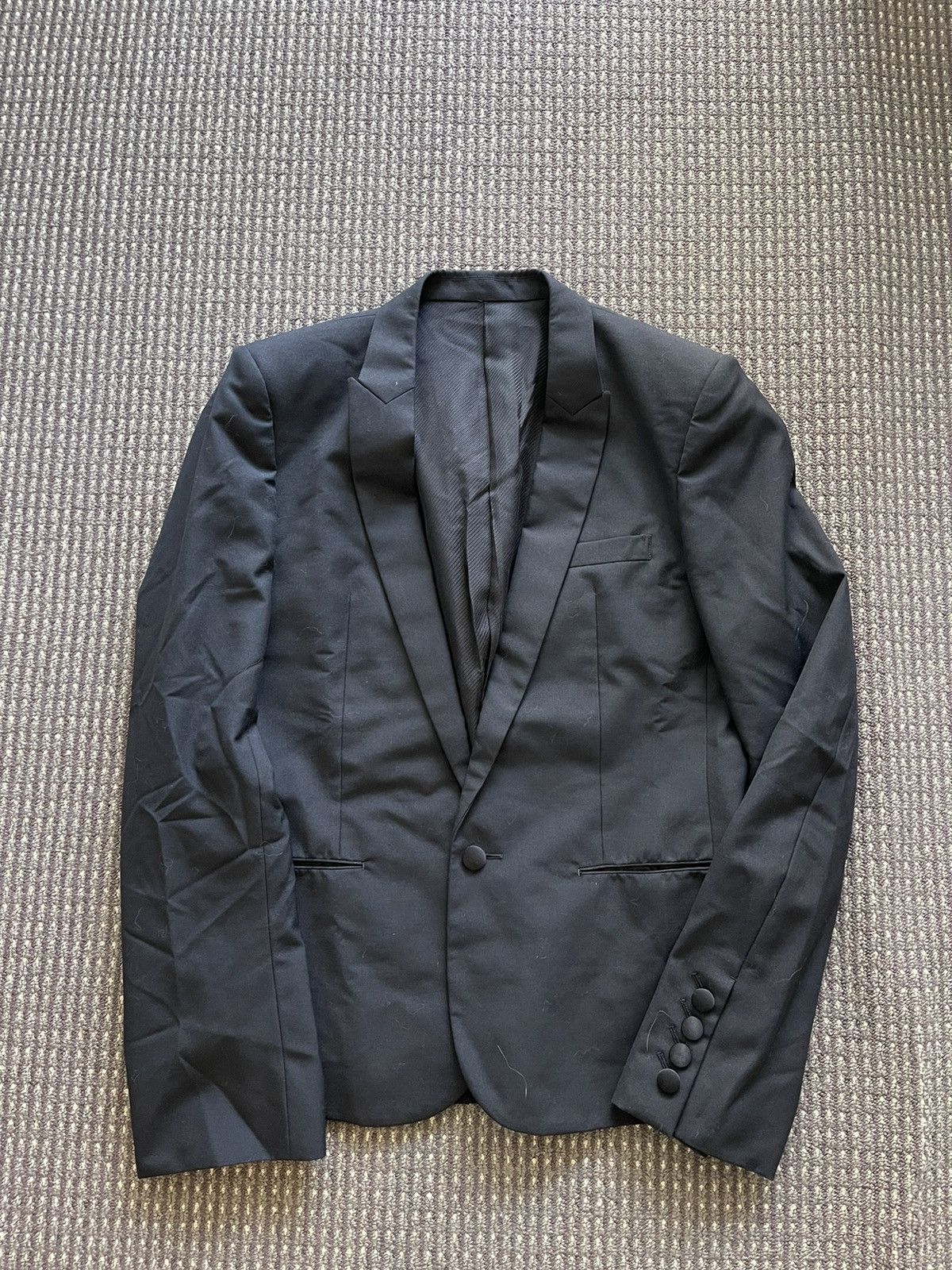 image of Number N Ine 08Ss Short Blazer in Black, Men's (Size Medium)