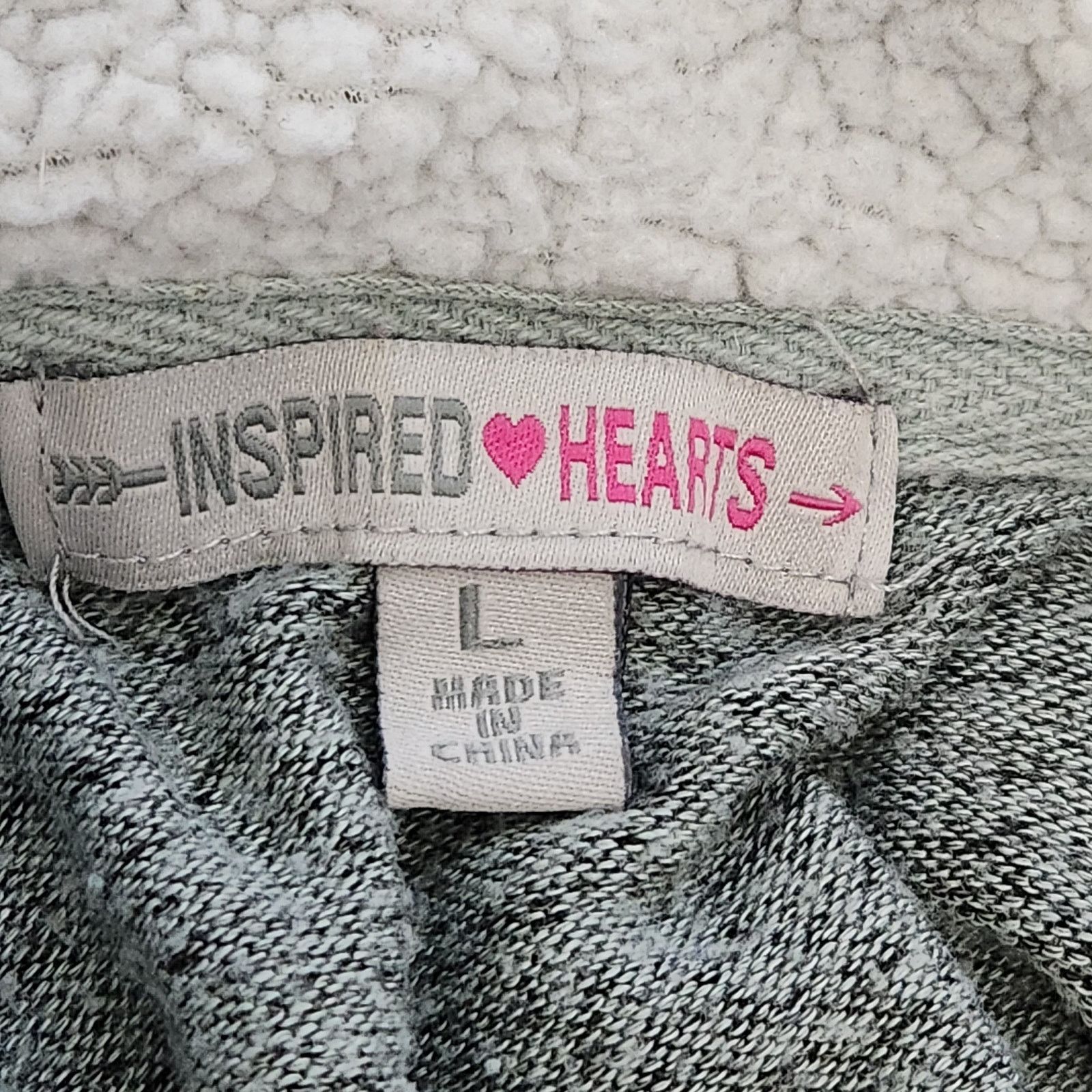 Other Inspired Hearts Green Gray Cowl Neck Pull Over Sweater Large Size L / US 10 / IT 46 - 5 Thumbnail