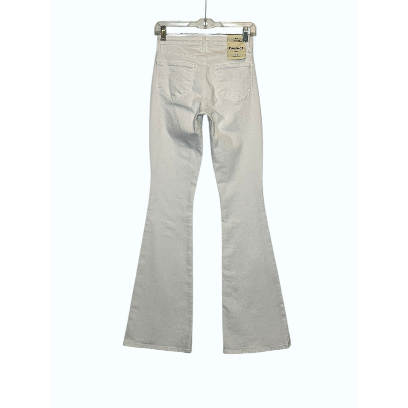 L'AGENCE L'Agence White Bell High Rise Flare Jeans size 25 - 2 Size 26" / US 2 / IT 38 - 7 Thumbnail