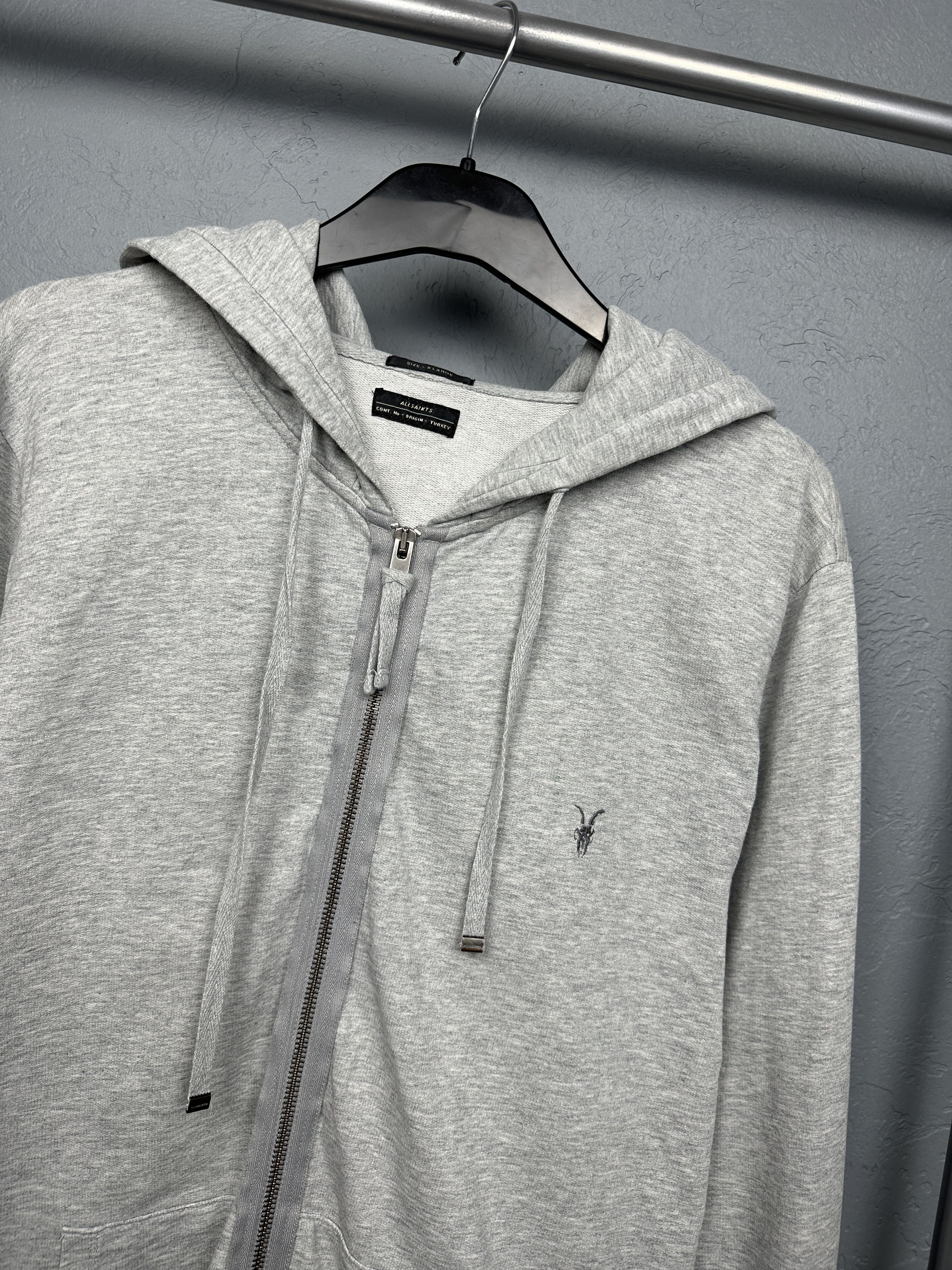 Allsaints × Vintage Allsaints Vintage Mens Orian Zip Hoodie Size US XL / EU 56 / 4 - 2 Thumbnail