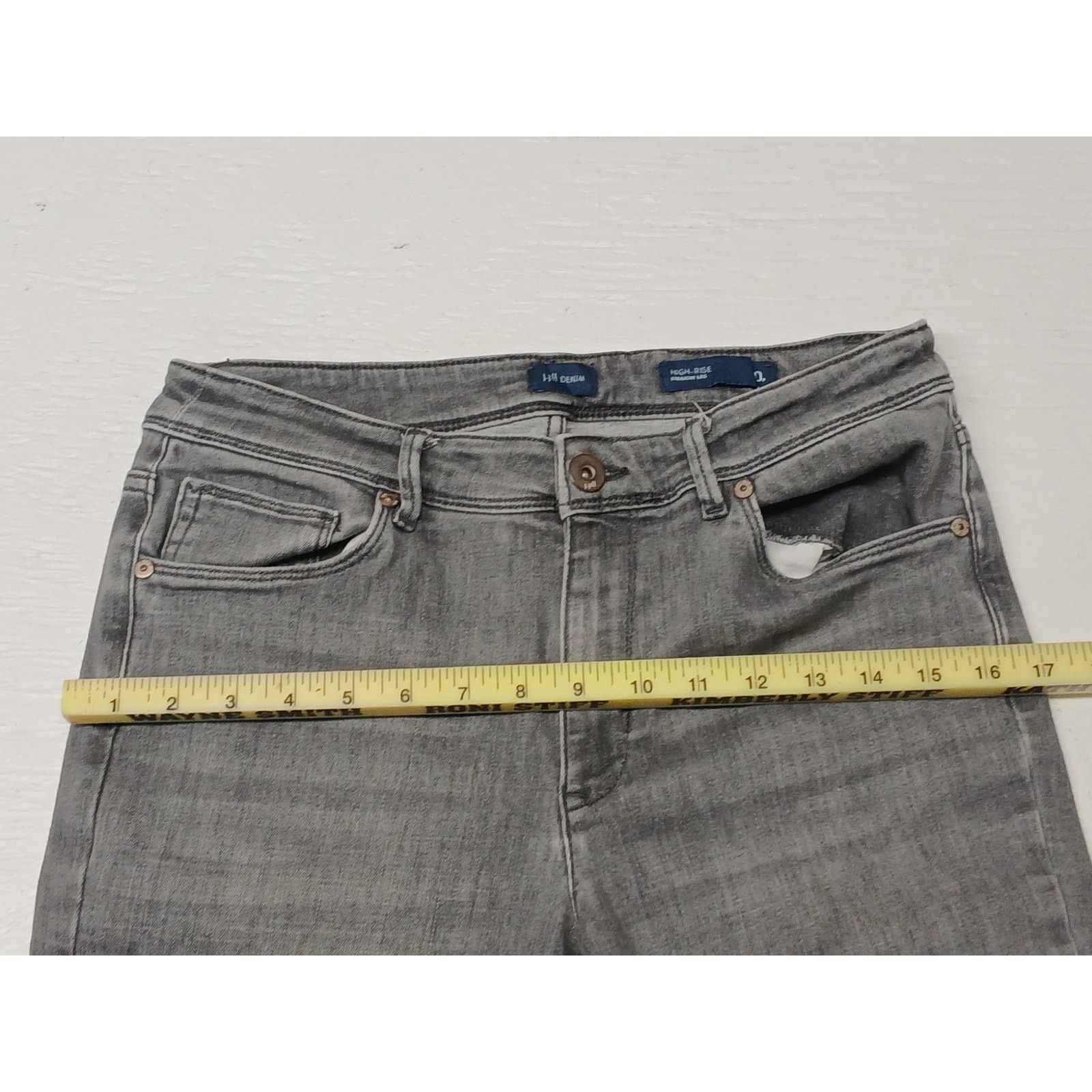 Other J. Jill Denim (10P) High Rise Straight Leg Black Fit Jeans Size 32" / US 10 / IT 46 - 5 Thumbnail