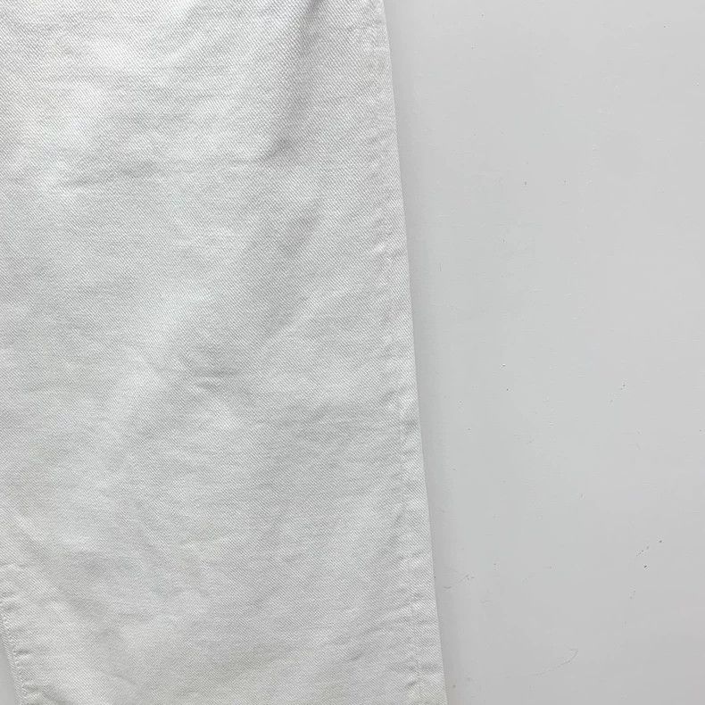 Dior Dior White cotton casual wide-leg denim trousers Size 42" / US 20 - 4 Thumbnail