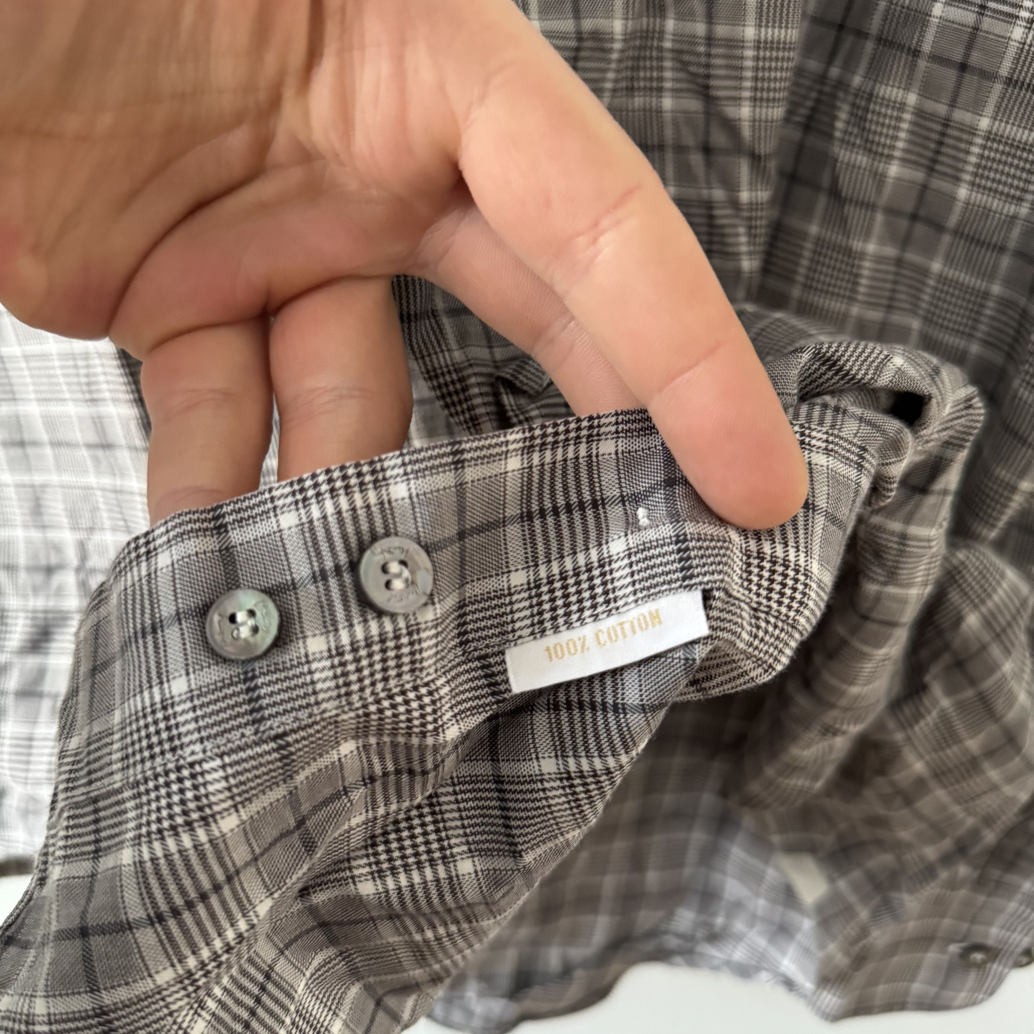 Brioni Men's Brioni Check Casual Button Shirt Size XL Size US XL / EU 56 / 4 - 9 Thumbnail