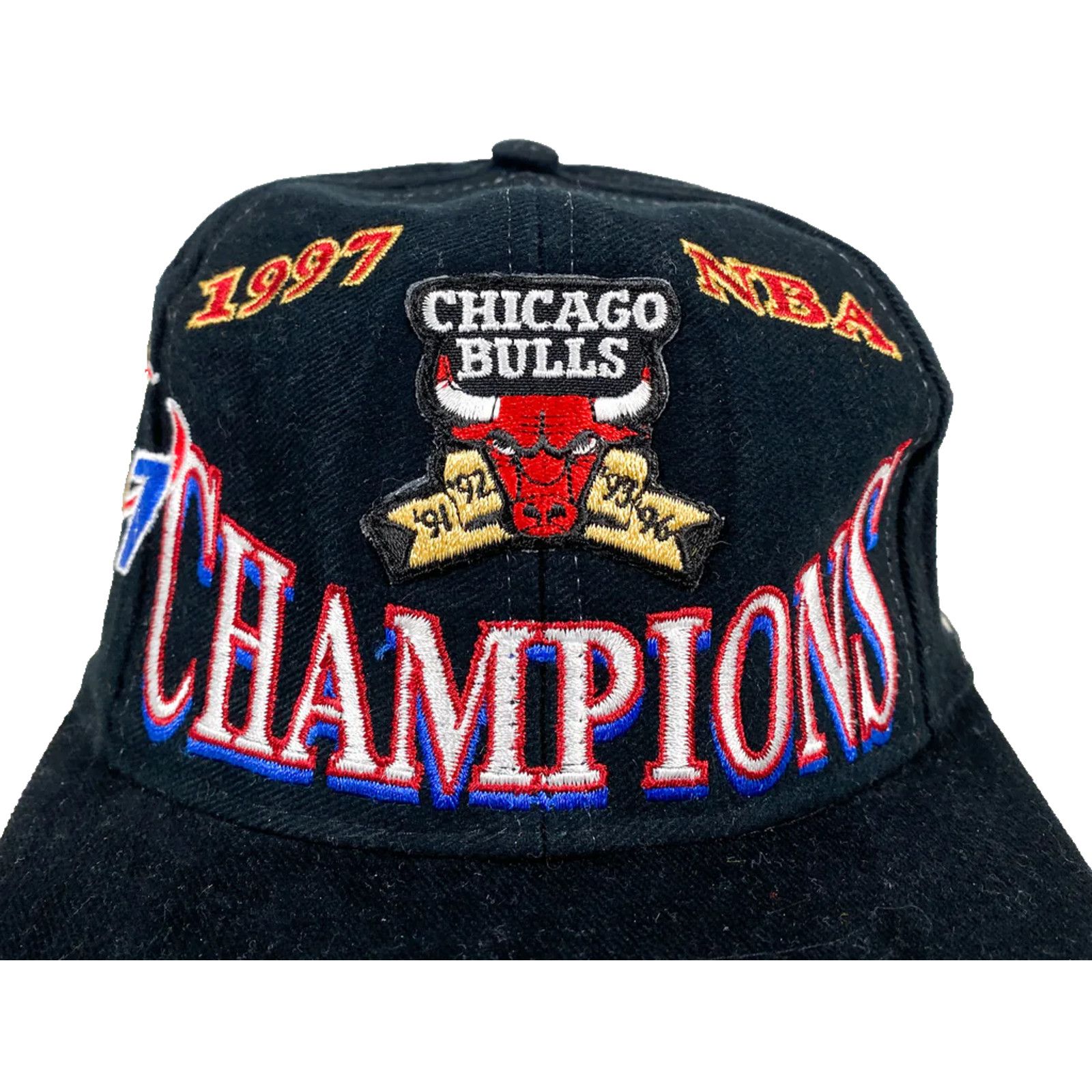 Logo Athletic Chicago Bulls Hat Snapback Logo Athletic 1997 NBA Champions Size ONE SIZE - 2 Thumbnail