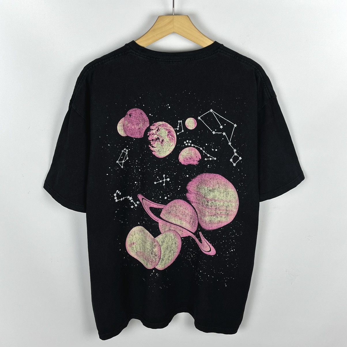 Stussy Vintage Stussy Space y2k big logo faded tee 00’s Size US XL / EU 56 / 4 - 1 Thumbnail