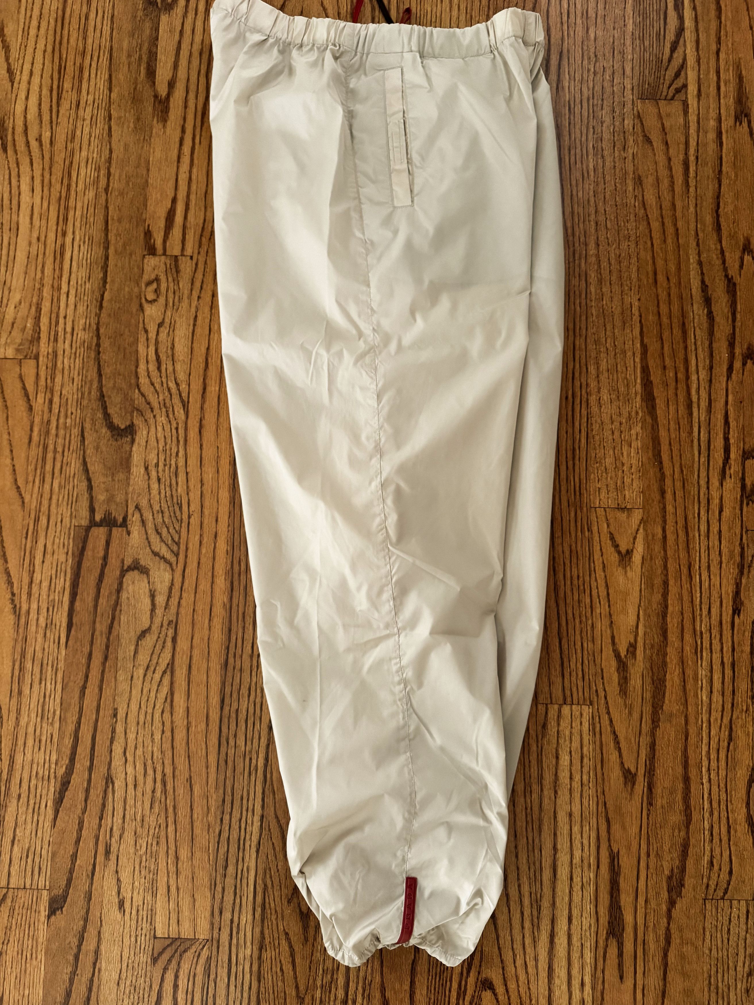 Vintage Prada Sport Pants Nylon Trousers Parachute Red Tab L