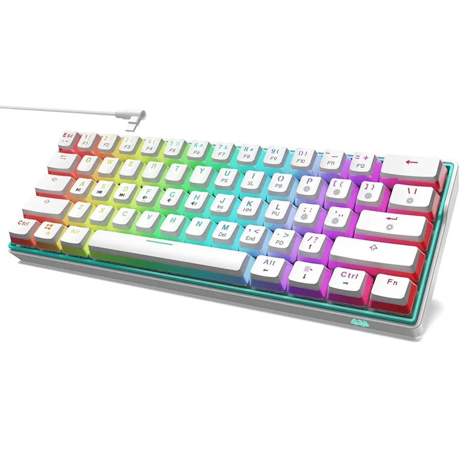 Other Nitafxhu NT61 Mechanical Gaming Keyboard White Size ONE SIZE - 1 Thumbnail