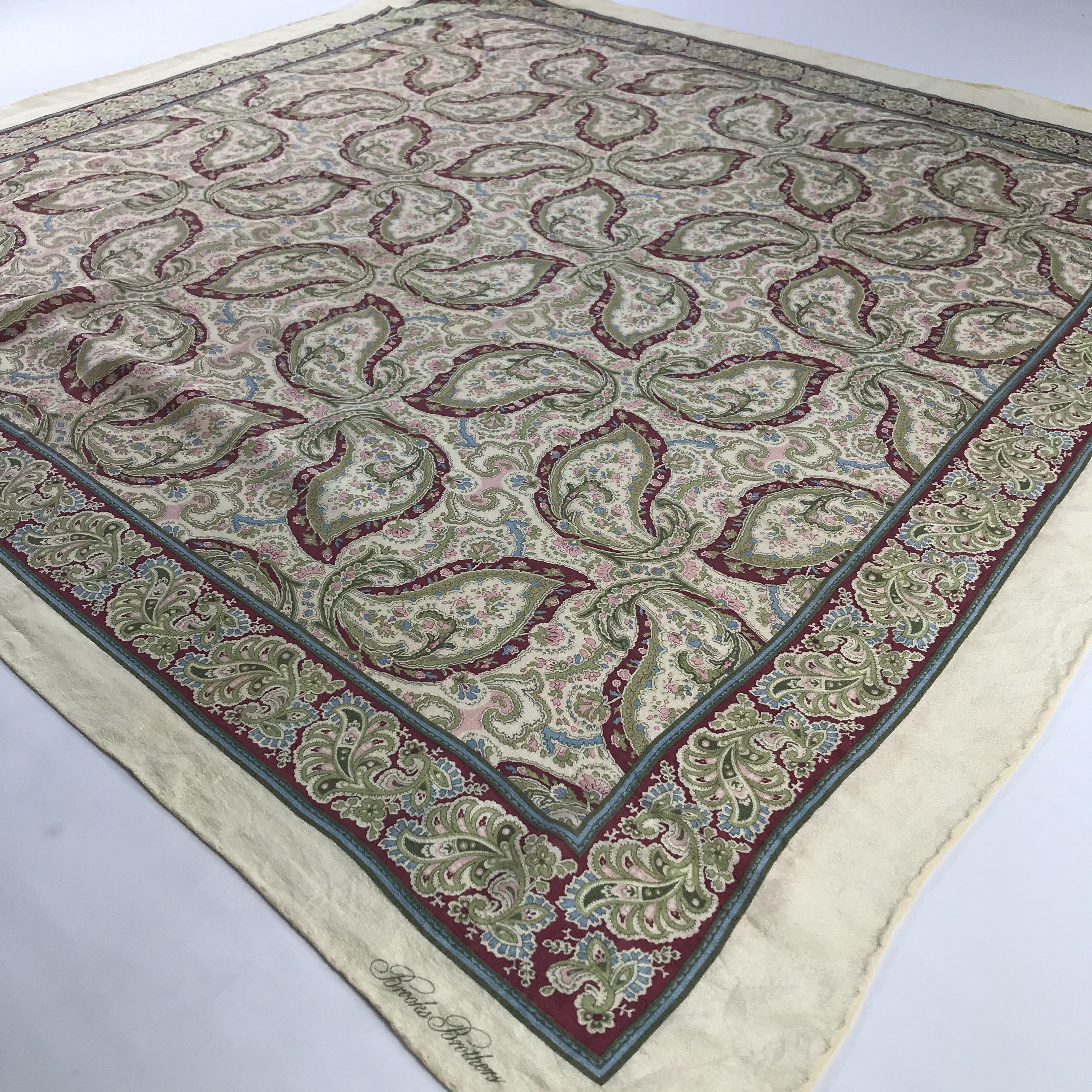 Brooks Brothers Vintage Brooks Brothers Silk Scarf Size ONE SIZE - 3 Thumbnail