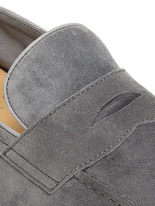 Japanese Brand os11x0226 Suede Loafers In Grey Size US 11.5 / EU 44-45 - 4 Thumbnail