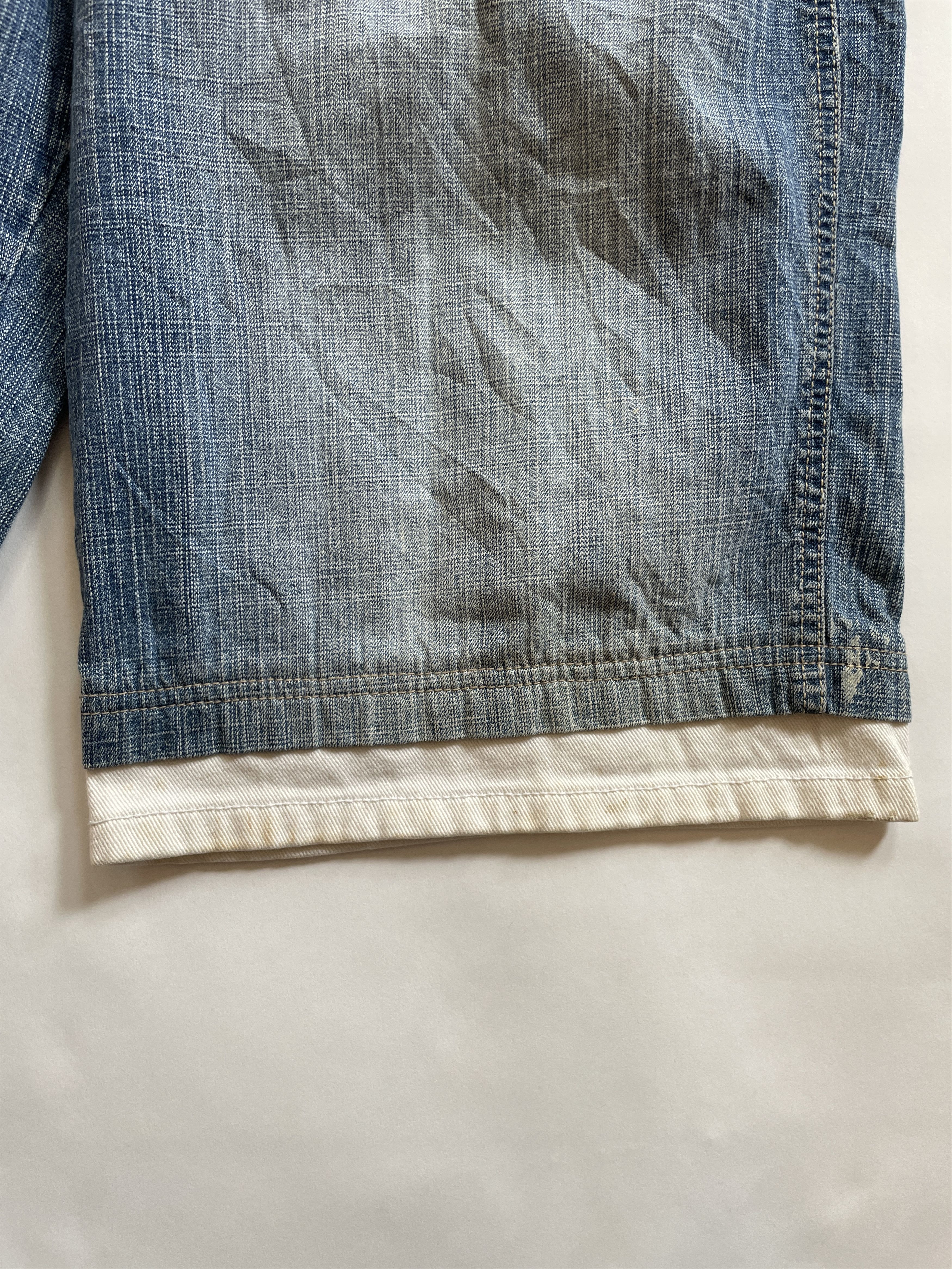 Ecko Unltd. × Southpole × Vintage 2000s Southpole Baggy Faded Jean Shorts Jorts Size US 34 / EU 50 - 8 Thumbnail