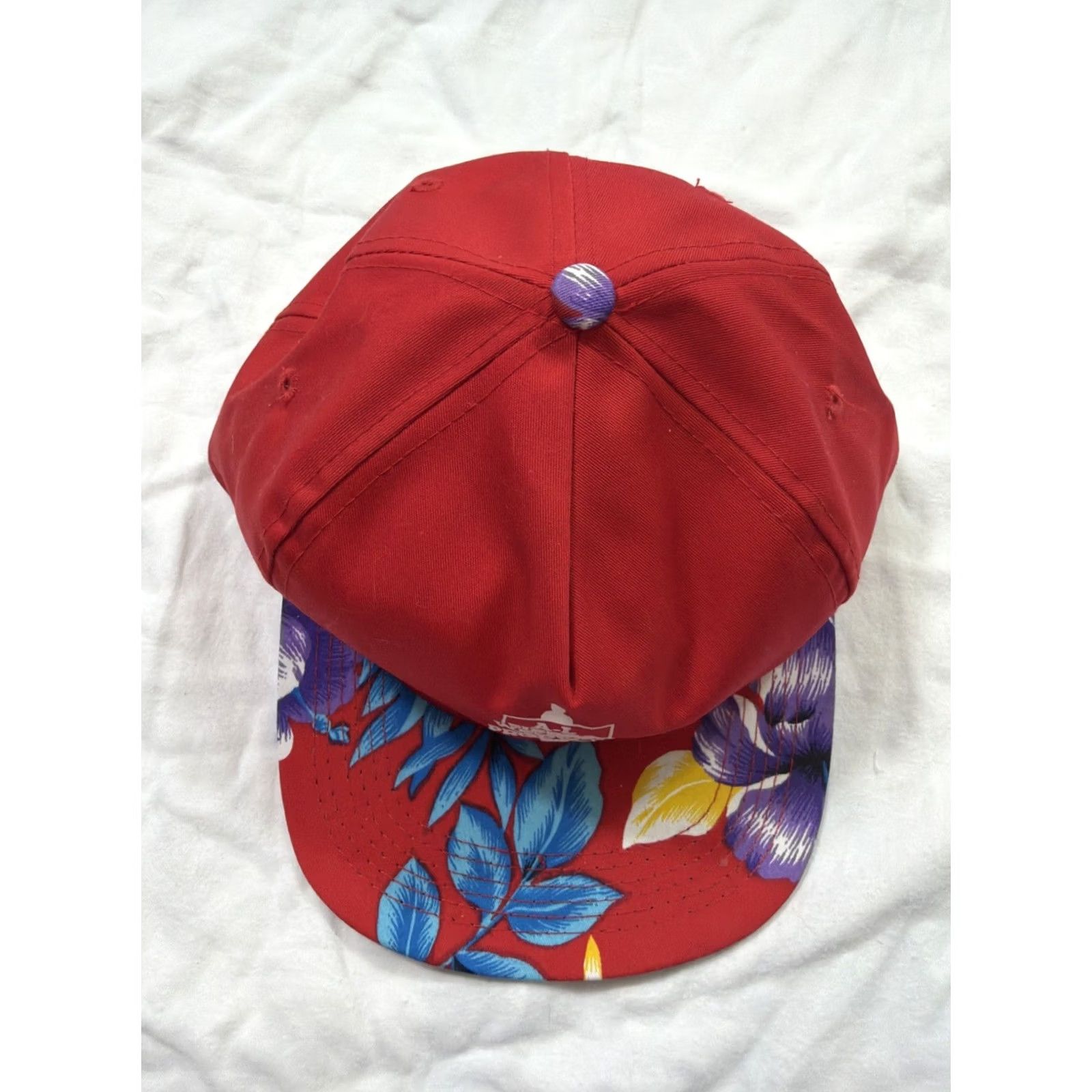 Vintage VINTAGE Hoxer SnapBack Hat Red Floral Carson City A-1 Sierra Welding Adjustable Men Size ONE SIZE - 5 Thumbnail