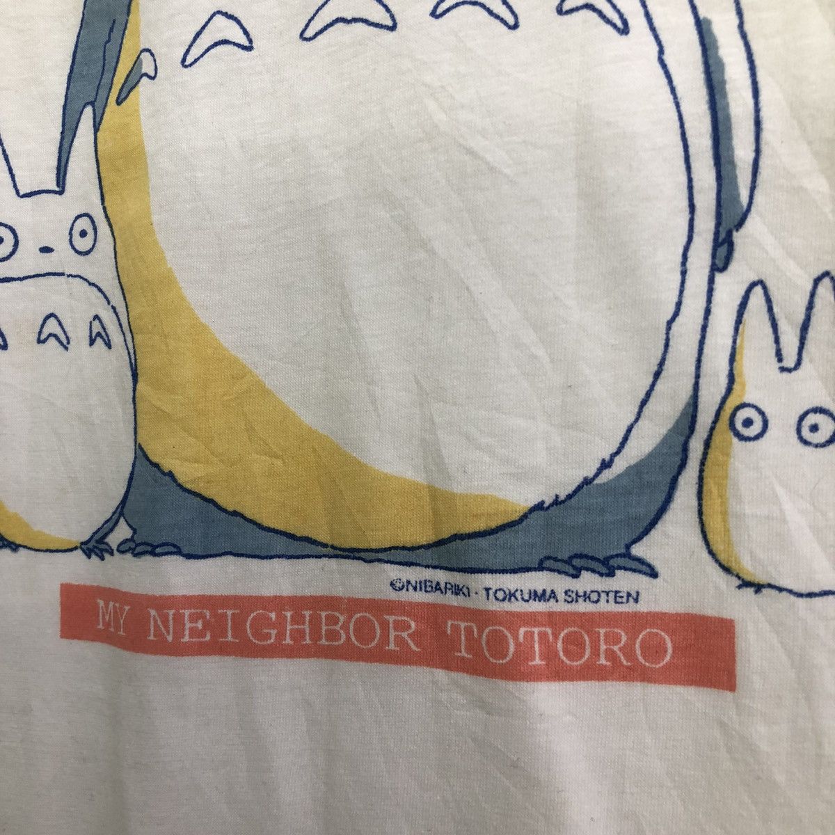Anime Vintage My Neighbor Totoro By Nibariki Tokuma Shoten Tshirt Size US M / EU 48-50 / 2 - 4 Thumbnail