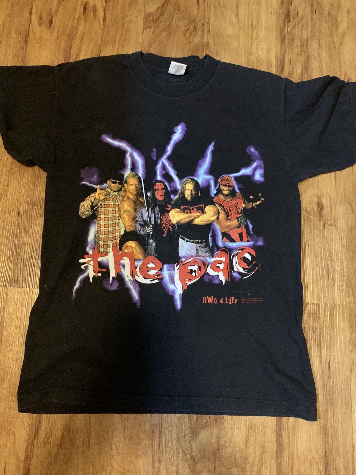 WCW/nWo Vintage NWO Wolf Pac shirt Size US L / EU 52-54 / 3 - 1 Thumbnail