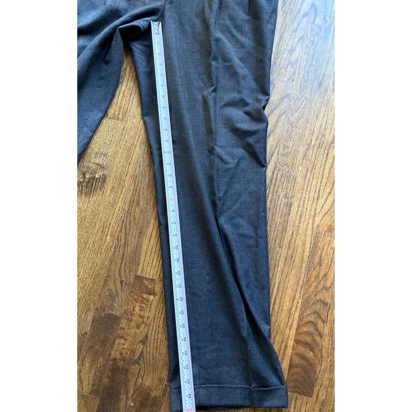 Polo Ralph Lauren VINTAGE Polo Ralph Lauren Pants Mens 35x32 Wool Cashmere Houndstooth Gray Regular Straight Dress Pants Mens Boys Girls Size US S / EU 44-46 / 1 - 4 Thumbnail