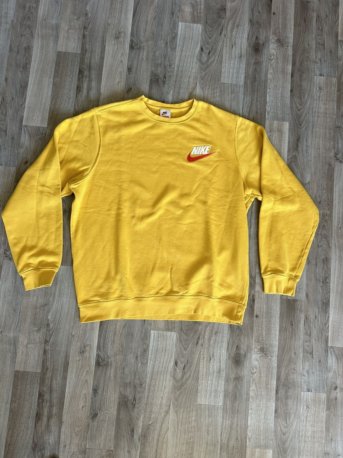 Supreme nike crewneck mustard online