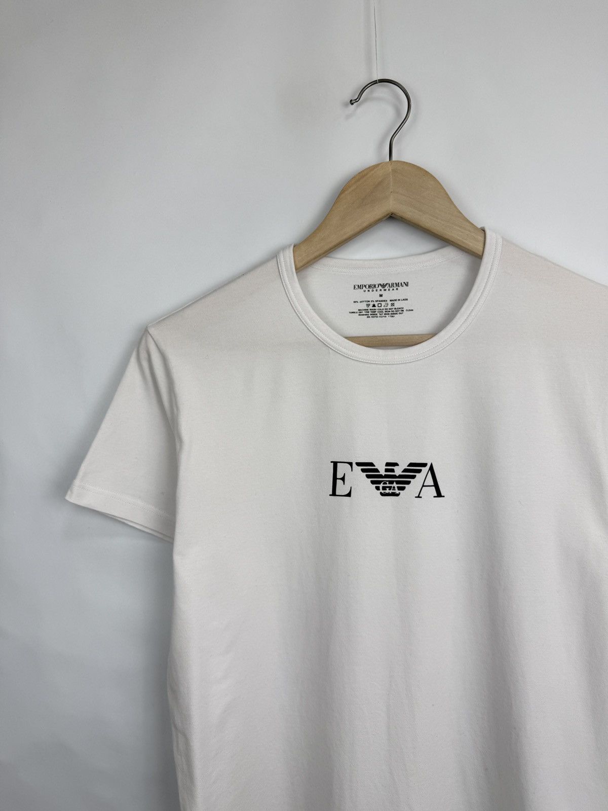Emporio Armani 🇮🇹 Emporio Armani Luxury T-Shirt Underwear Minimal Eagle GA Size US M / EU 48-50 / 2 - 7 Thumbnail