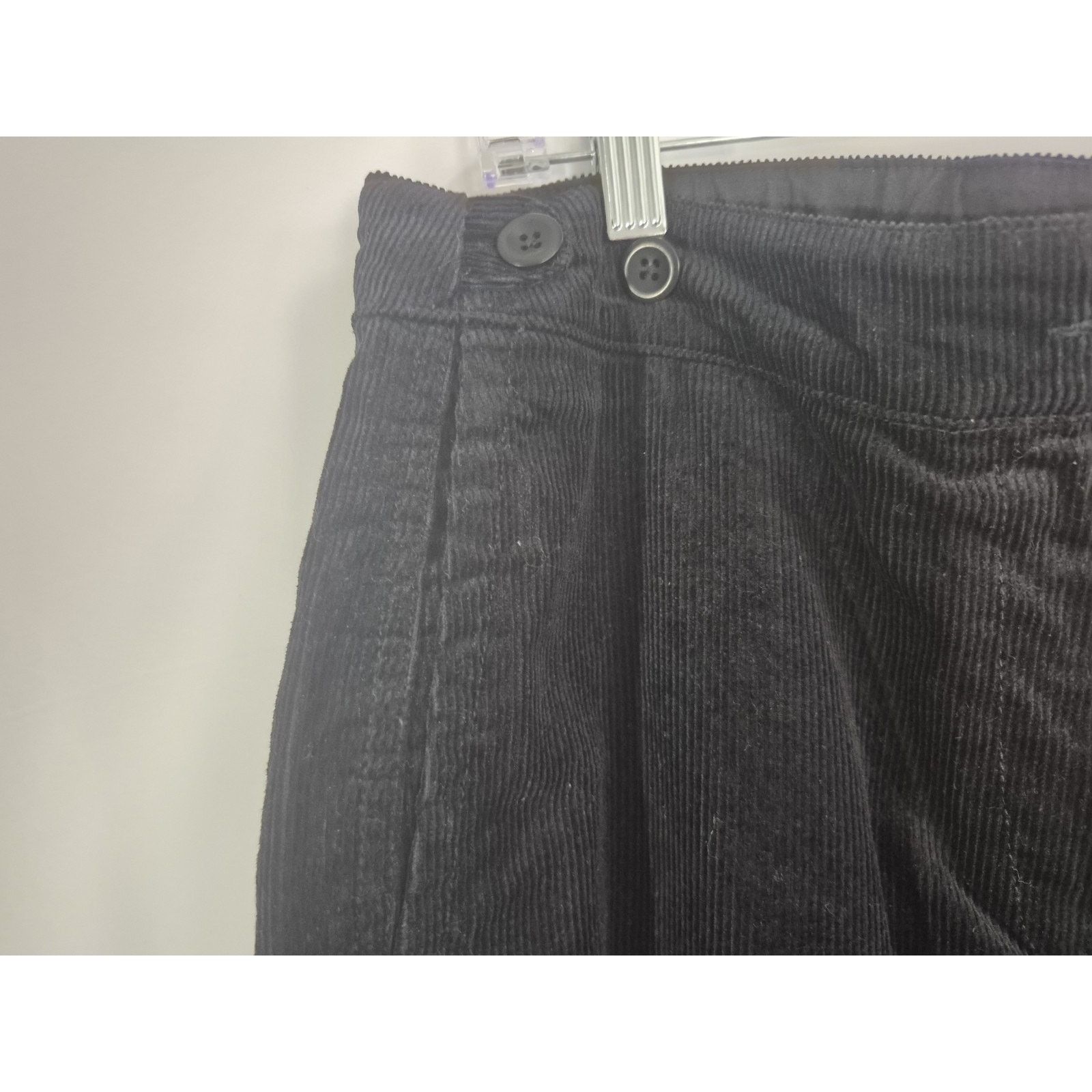 Other New w/Tag Poetry Women's Black Corduroy Cotton Trouser US 10 Size 32" / US 10 / IT 46 - 5 Thumbnail