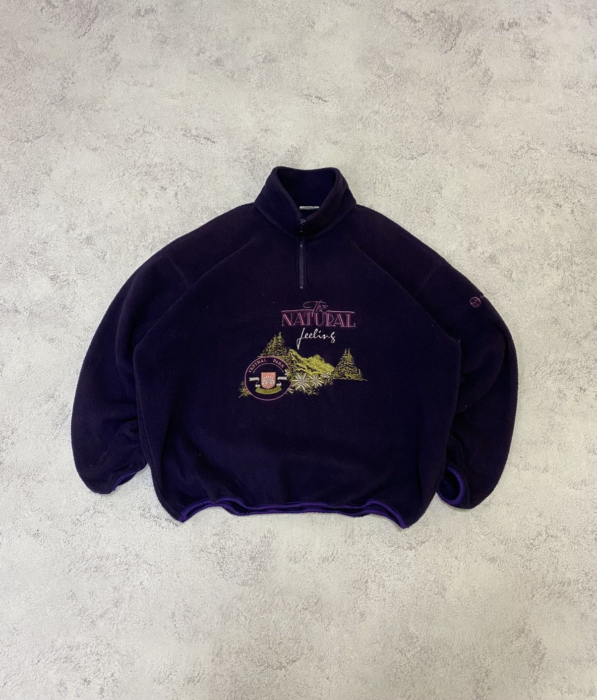 Sergio Tacchini Vintage Sergio Tacchini Purple Fleece Jacket Size US L / EU 52-54 / 3 - 1 Thumbnail
