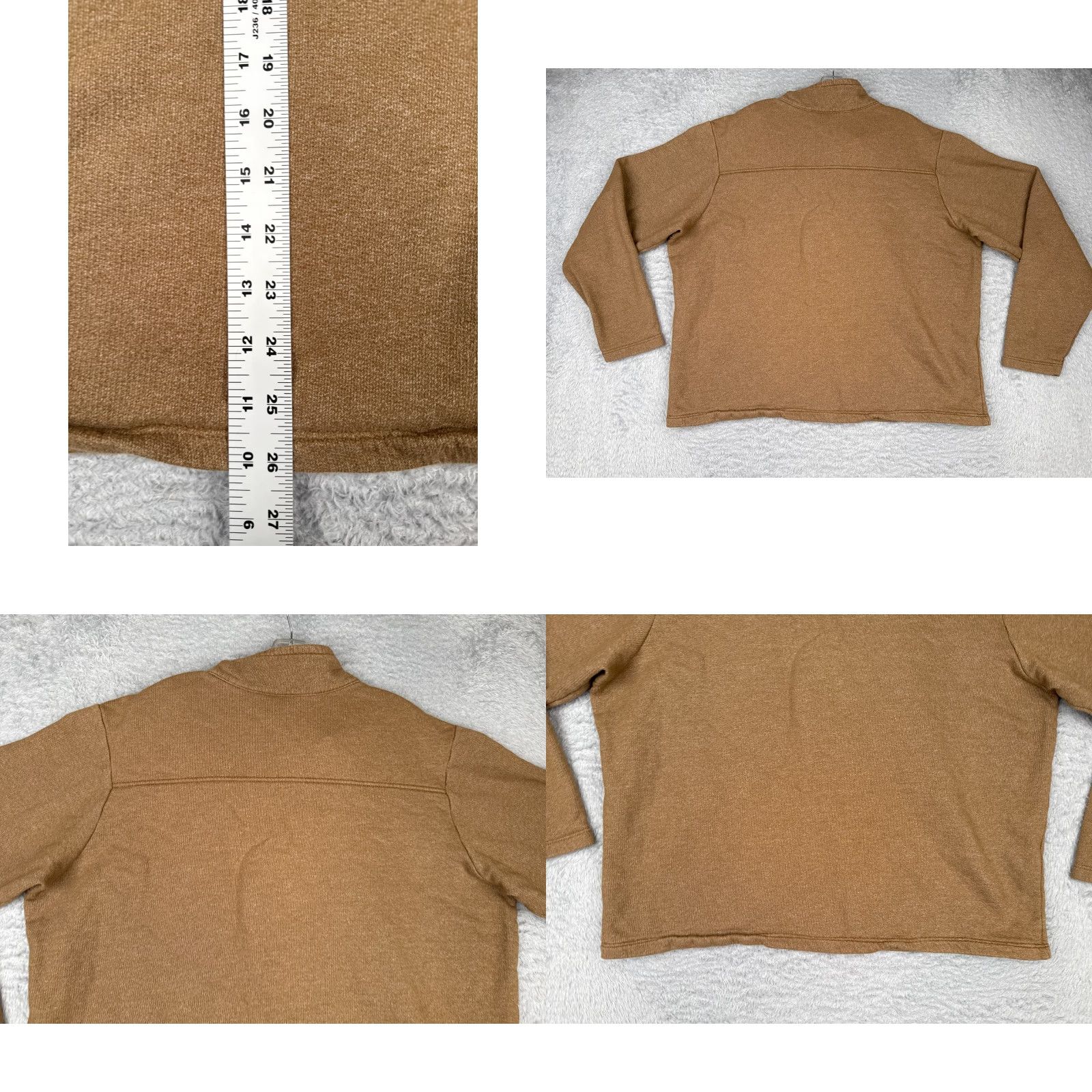 Vintage Columbia Sweater Mens XL Brown 1/4 Zip Pullover Hike Winter Outdoor Casual Mock Neck Long Sleeve Knit Logo Size US XL / EU 56 / 4 - 9 Thumbnail