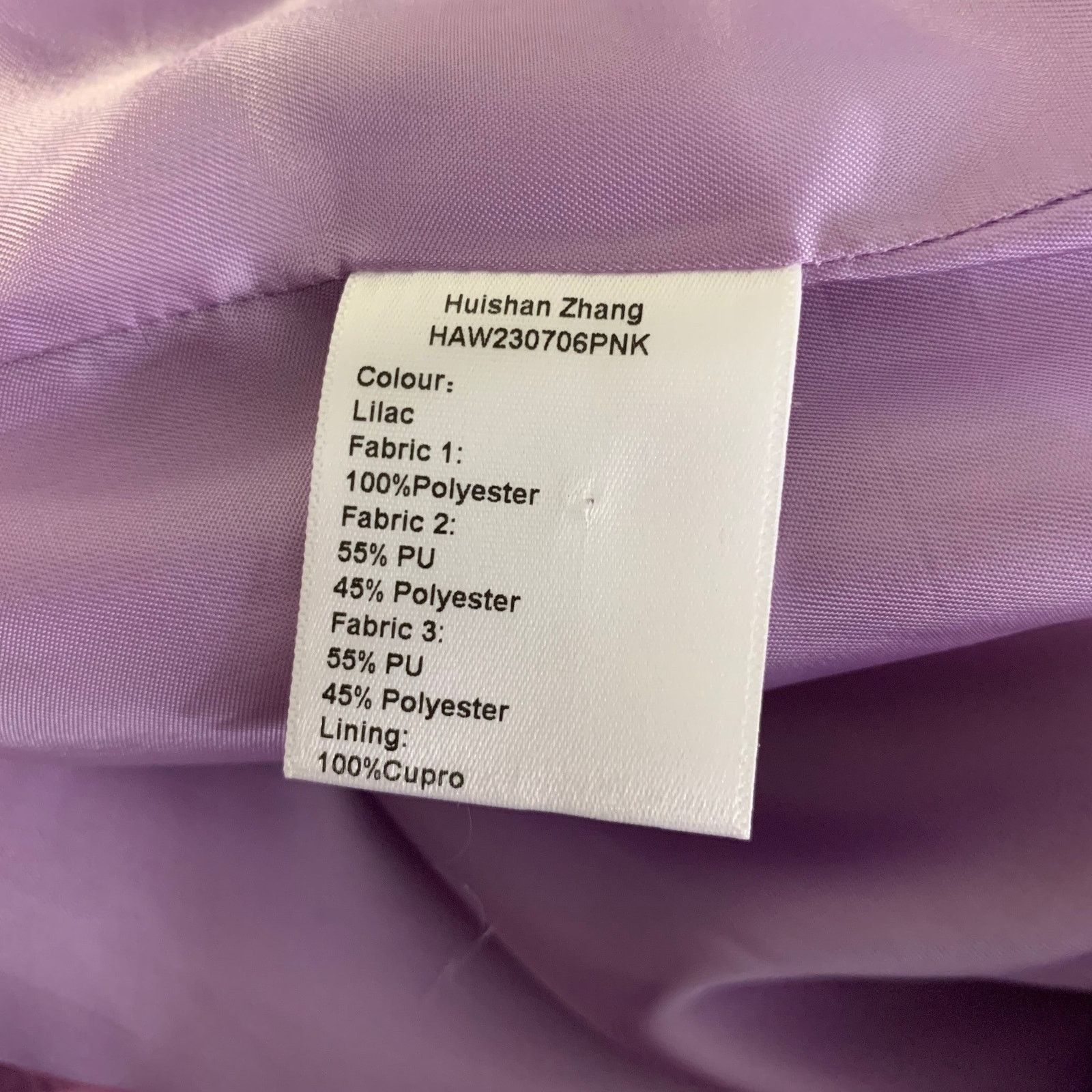 HUISHAN ZHANG HUISHAN ZHANG Size 8 Lavender Faux Fur Notch Lapel Coat Size M / US 6-8 / IT 42-44 - 7 Thumbnail