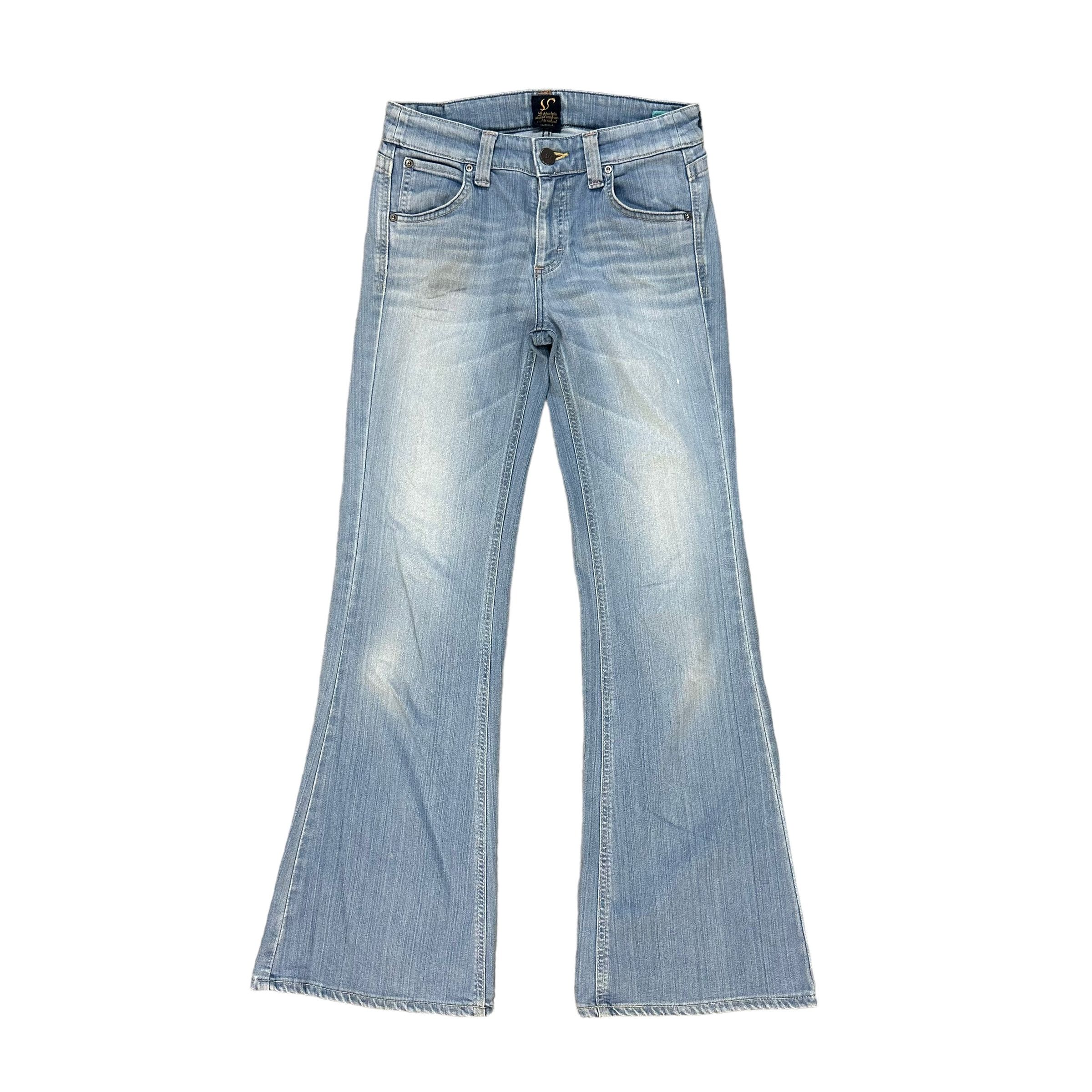 Edwin EDWIN VIENUS JEAN WASHED FLARE JEANS WIDE LEG #8891-035 Size 29" - 1 Thumbnail