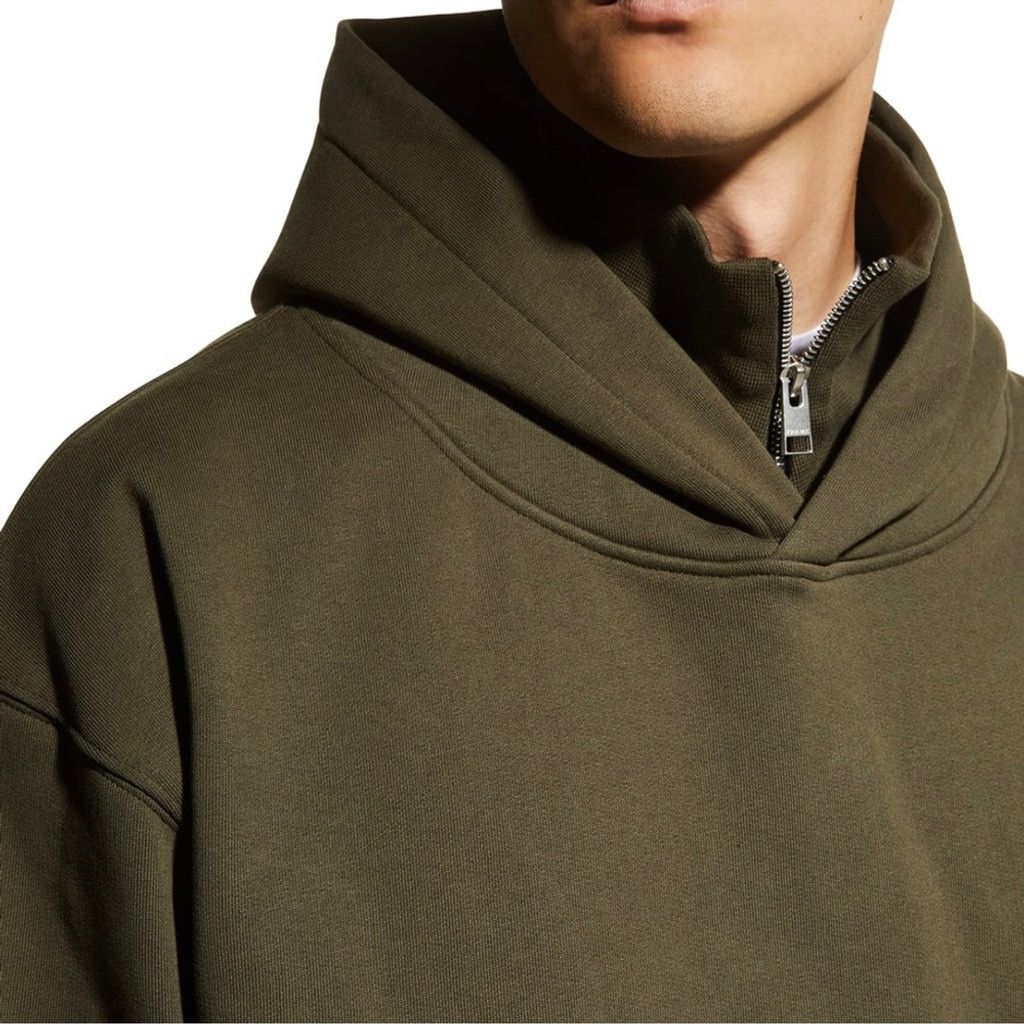 Frame FRAME MEN's Hooded Zip-Collar Sweatshirt - LARGE Size US L / EU 52-54 / 3 - 5 Thumbnail