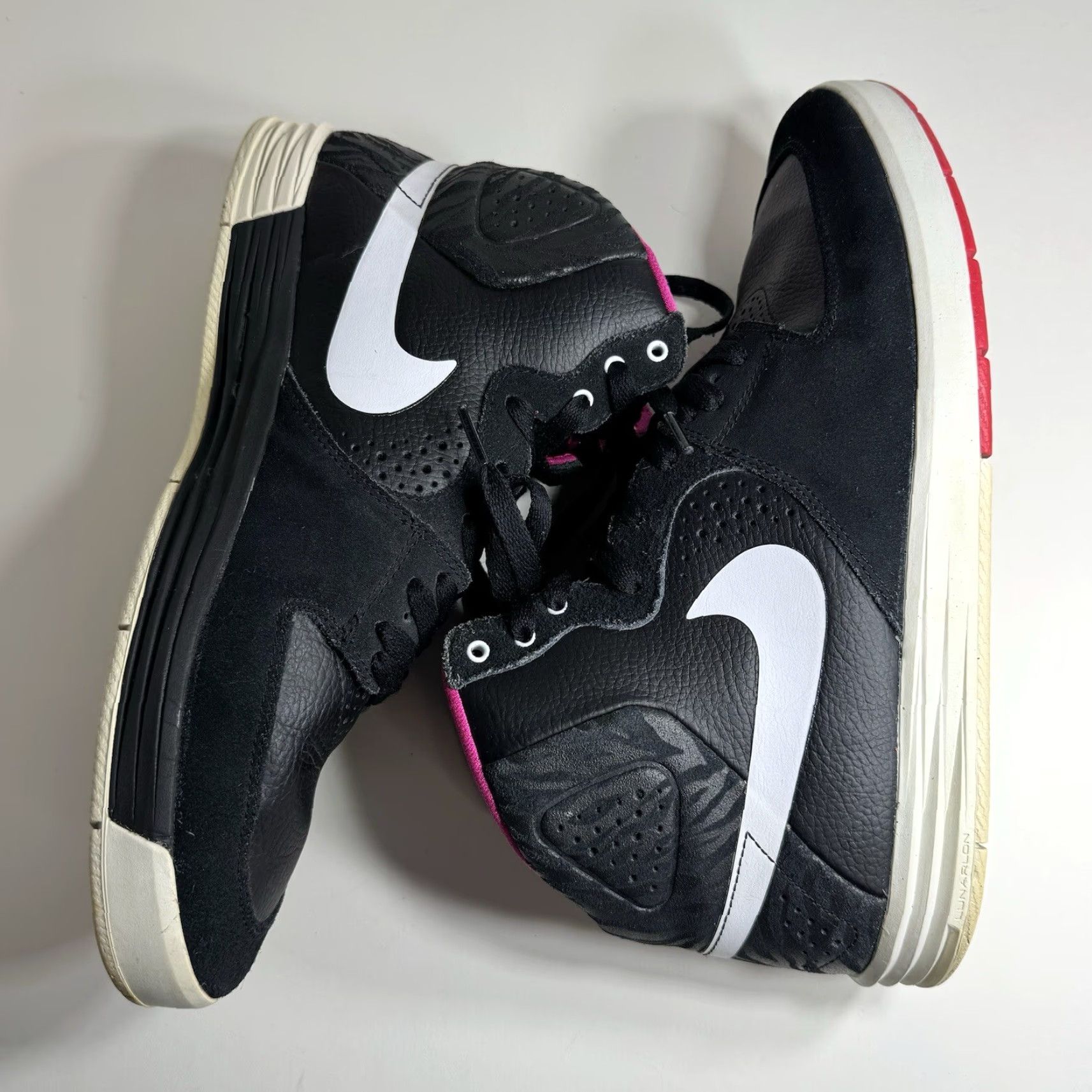 Nike VINTAGE Nike Paul Rodriguez 7 Hi SB Mens Size 10.5 616355-016 Black Pink Foil Sneakers Size US 10 / EU 43 - 3 Thumbnail
