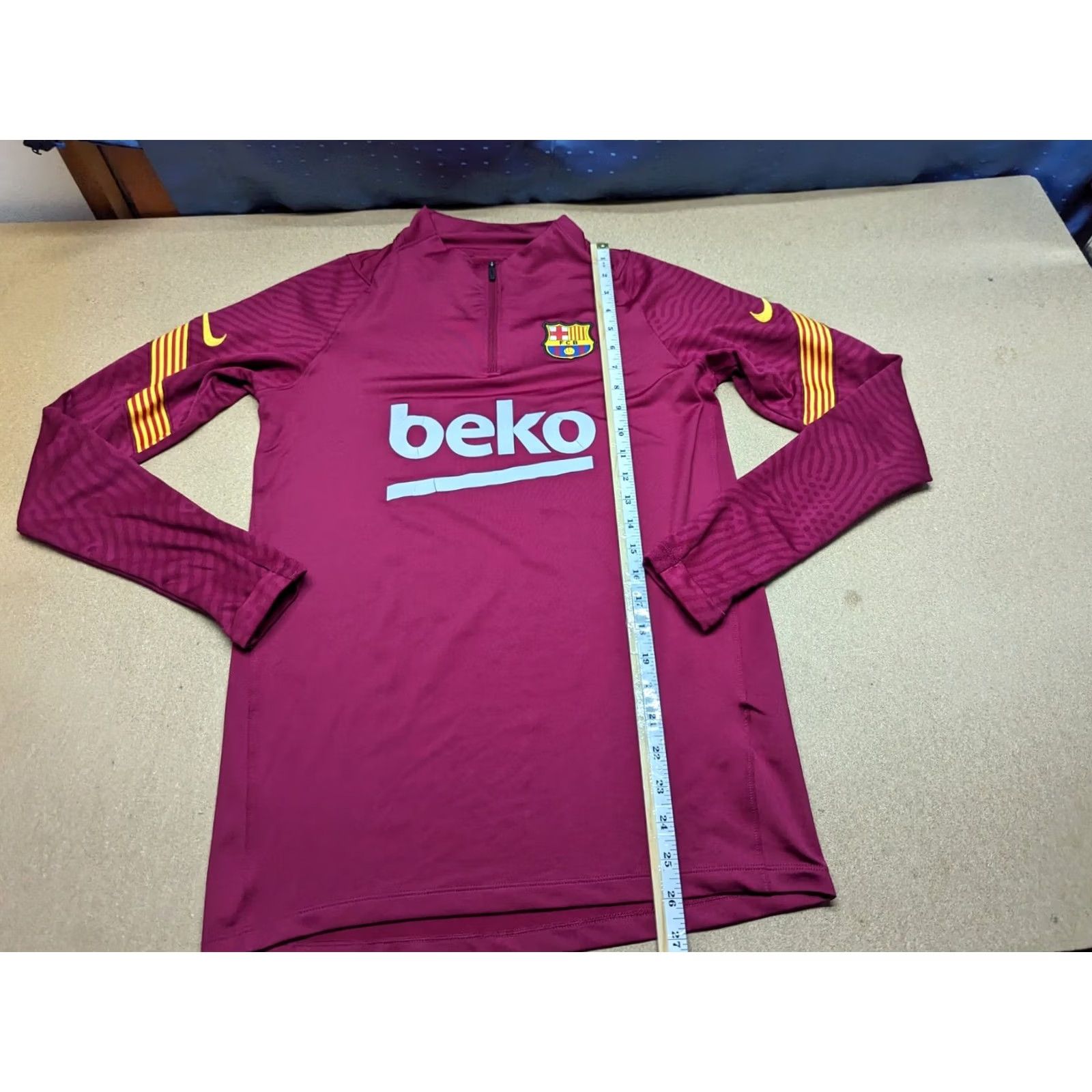 Nike Nike Barcelona 2020-2021 Mens Training Top Small Drill Long Sleeve Football Shirt XS? Size US S / EU 44-46 / 1 - 5 Thumbnail