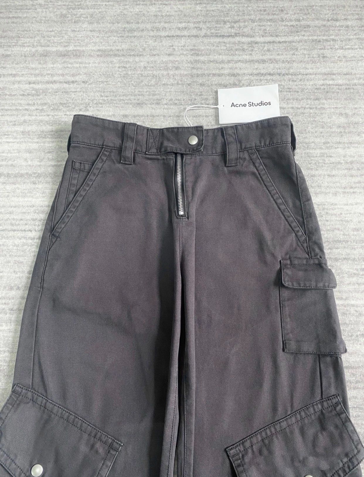 Acne Studios Acne Studios Washed Tie Flared Slant Cargo Pants Size 25" / US 0 / IT 36 - 3 Thumbnail